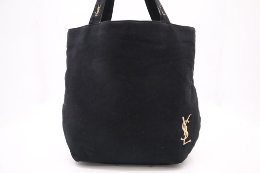 YSL Saint Laurent Tote in Black Canvas