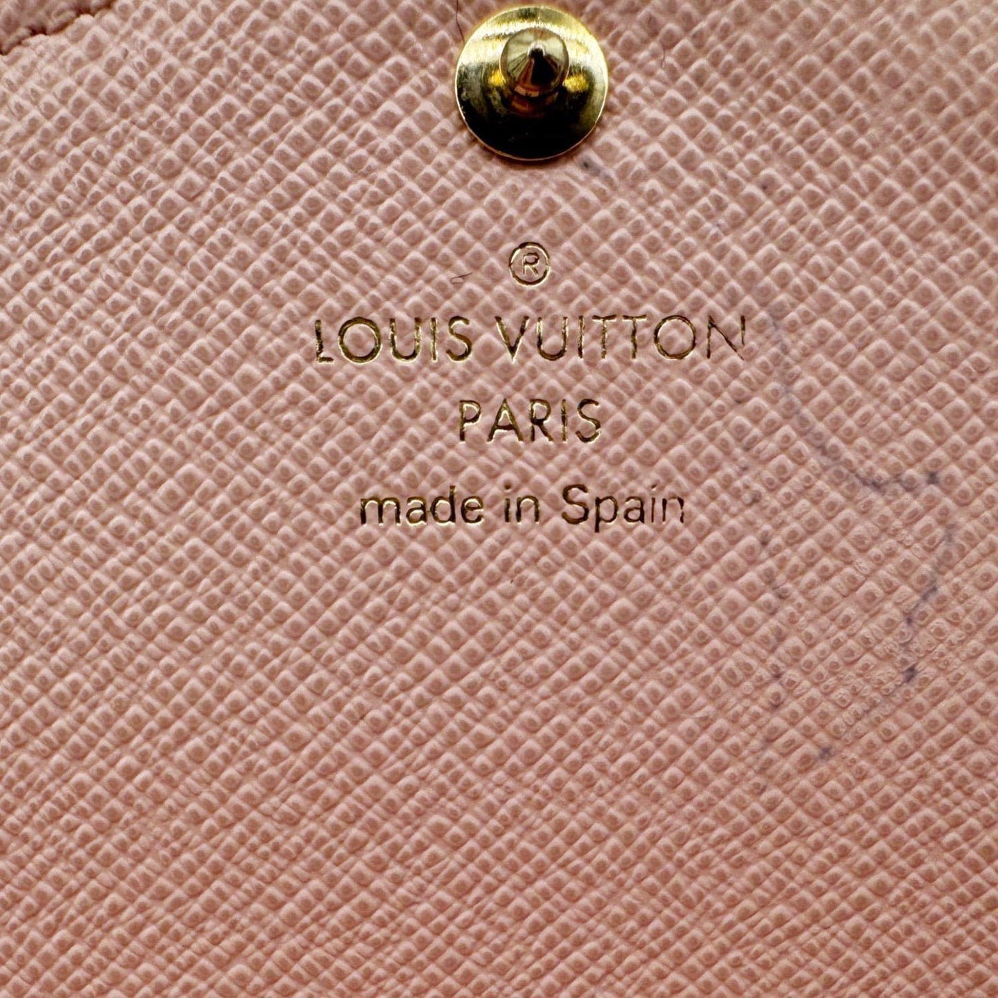 LOUIS VUITTON Sarah Fall For You Monogram Coated Canvas Wallet Black