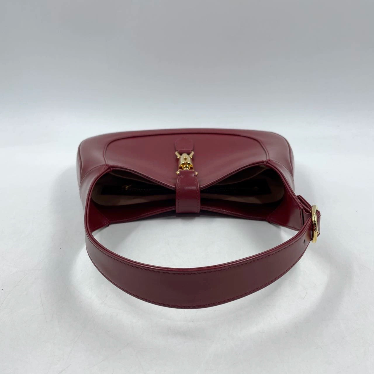 Gucci Jackie 1961 Red Leather Bag Small with Adjustable Strap