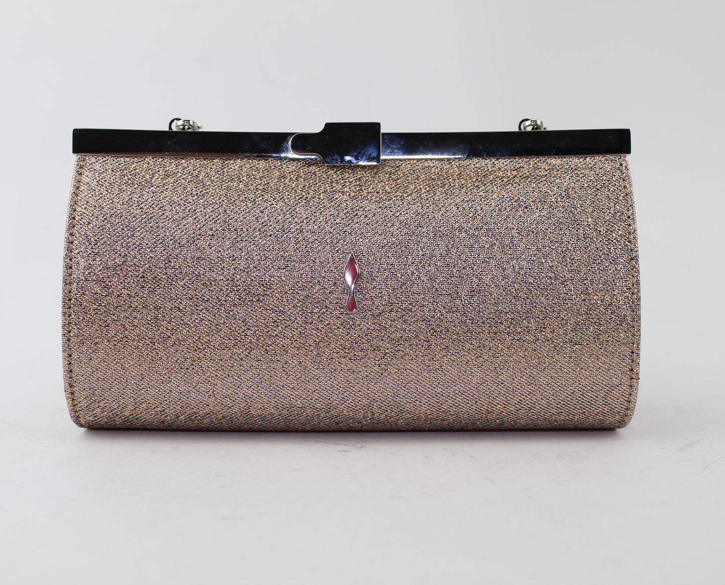 CHRISTIAN LOUBOUTIN PALMETTE SMALL EVENING CLUTCH