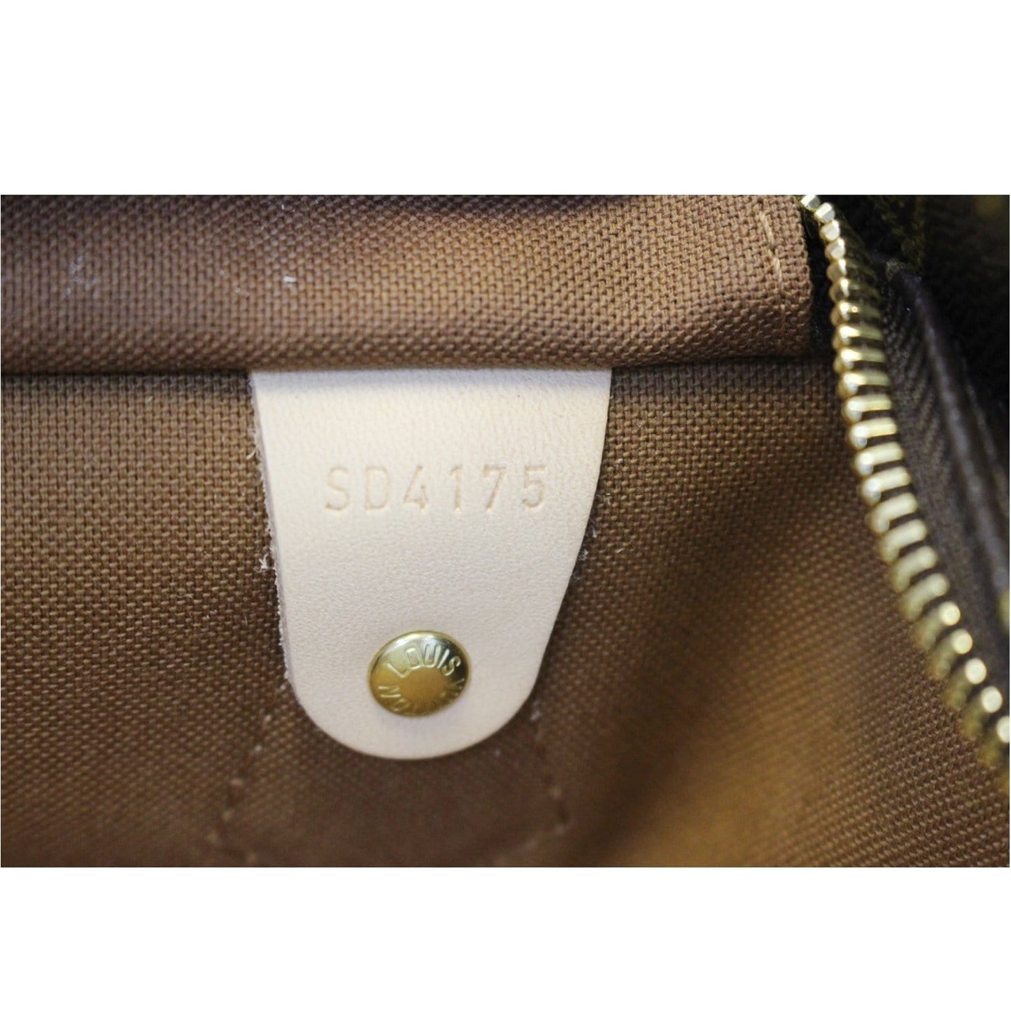 LOUIS VUITTON Speedy 40 Monogram Canvas Brown Satchel Bag