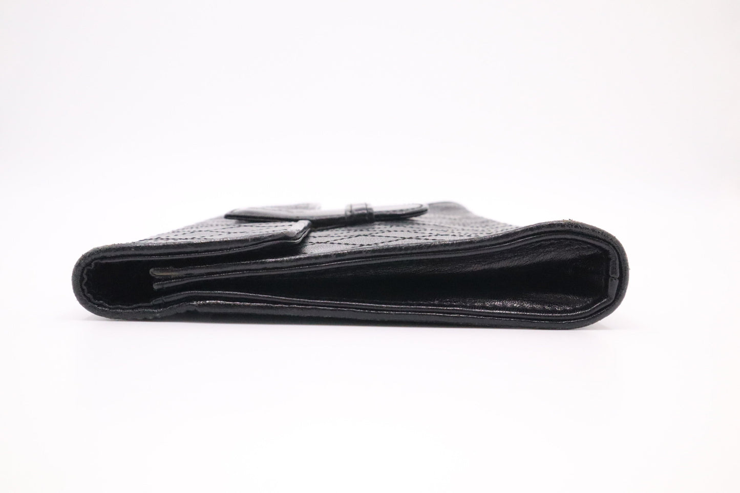 YSL Saint Laurent Clutch in Black Quilted Leather