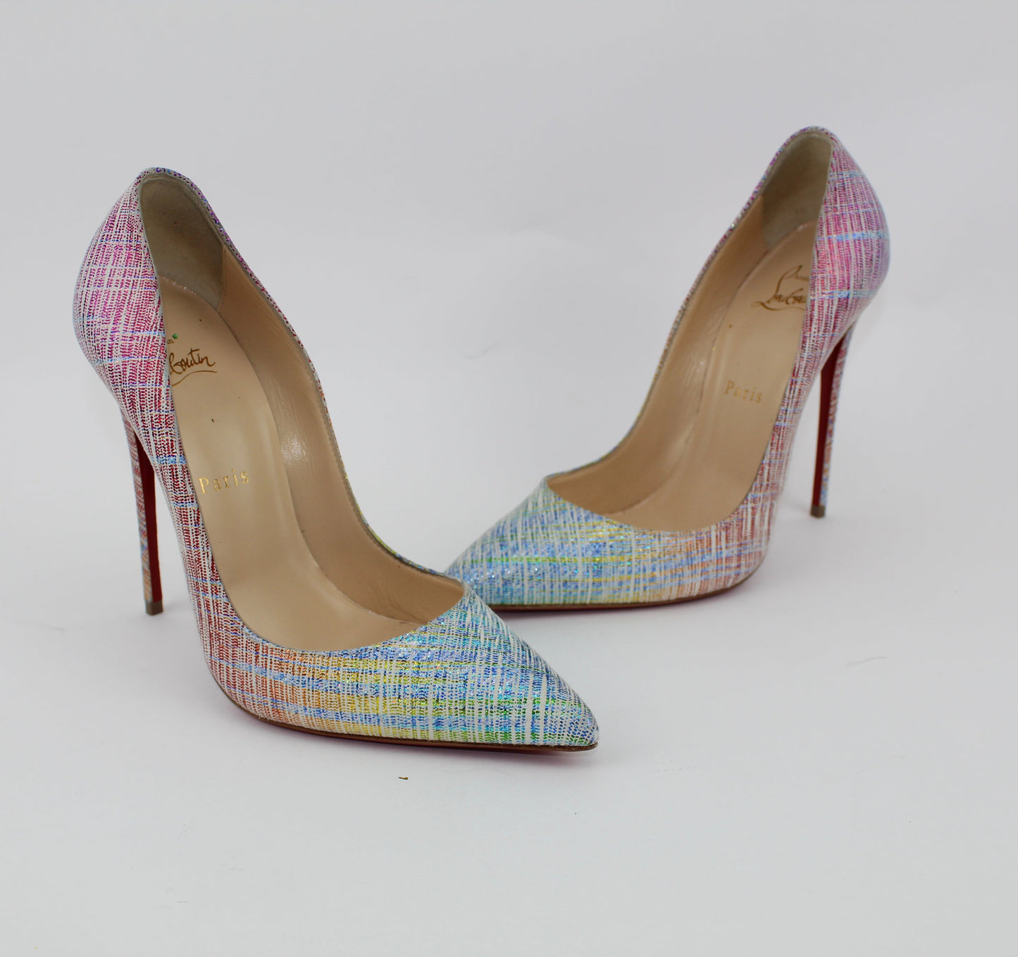CHRISTIAN LOUBOUTIN SO KATE 120MM SUEDE UNICORN