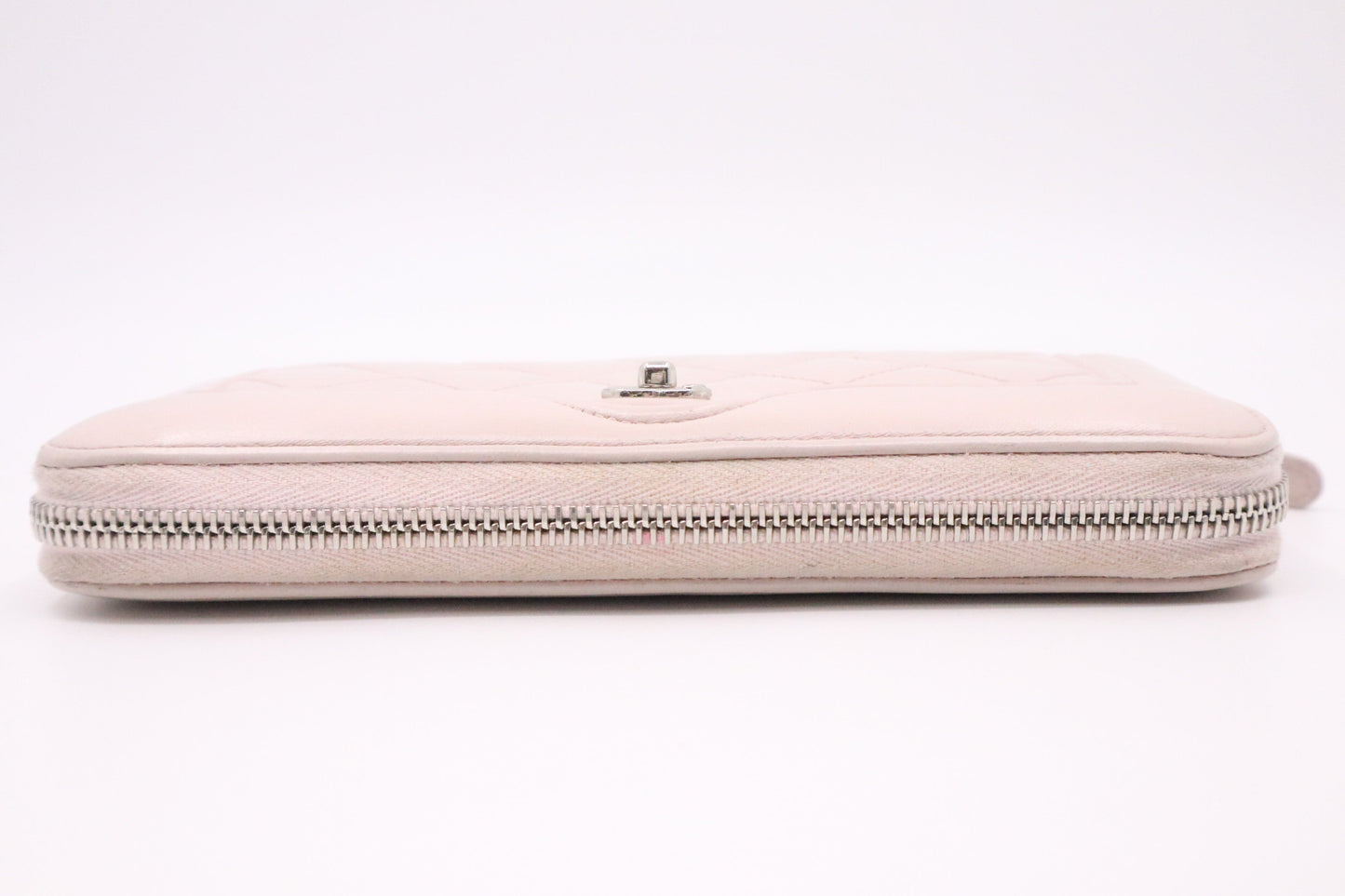 Chanel Long Wallet in Pink Matelassé Leather