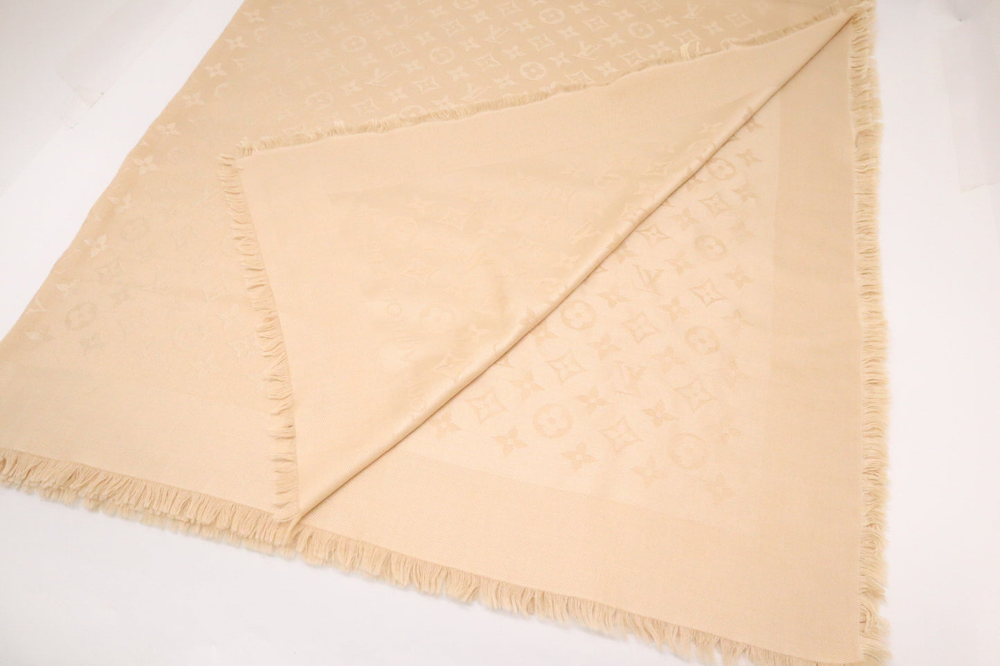 Louis Vuitton Scarf in Beige Monogram