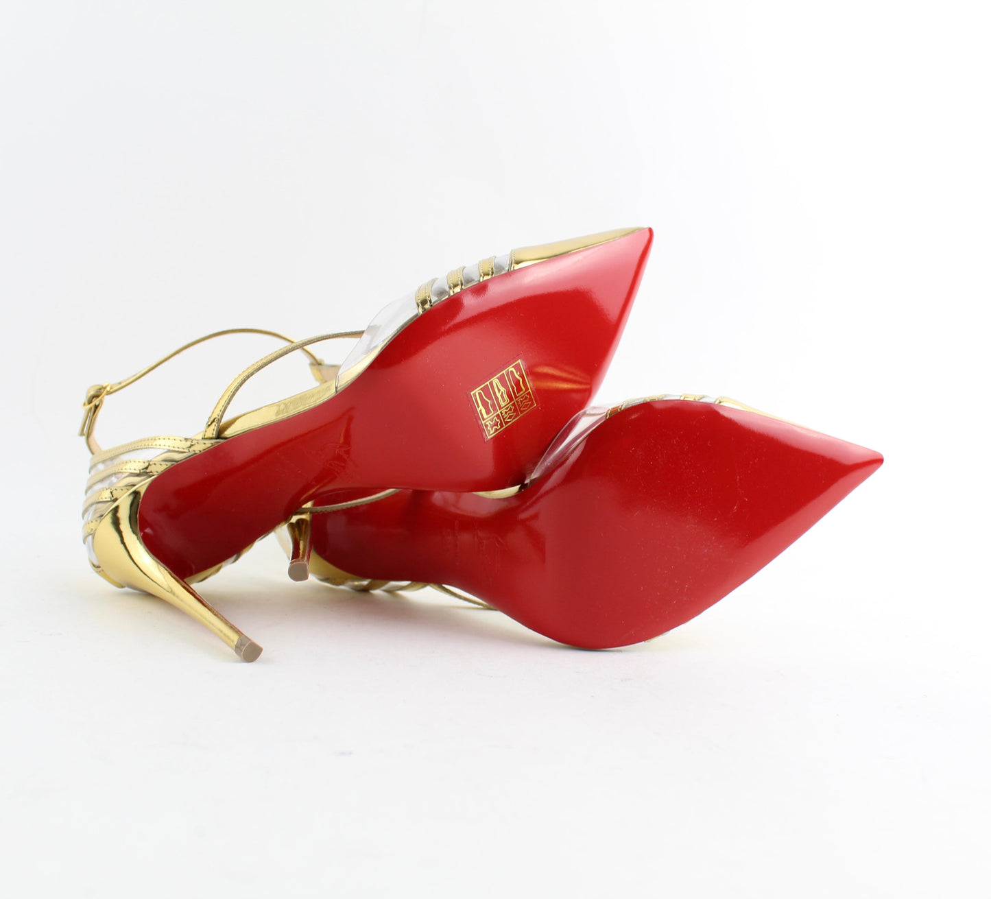 CHRISTIAN LOUBOUTIN DECK 100mm SIZE 38.5