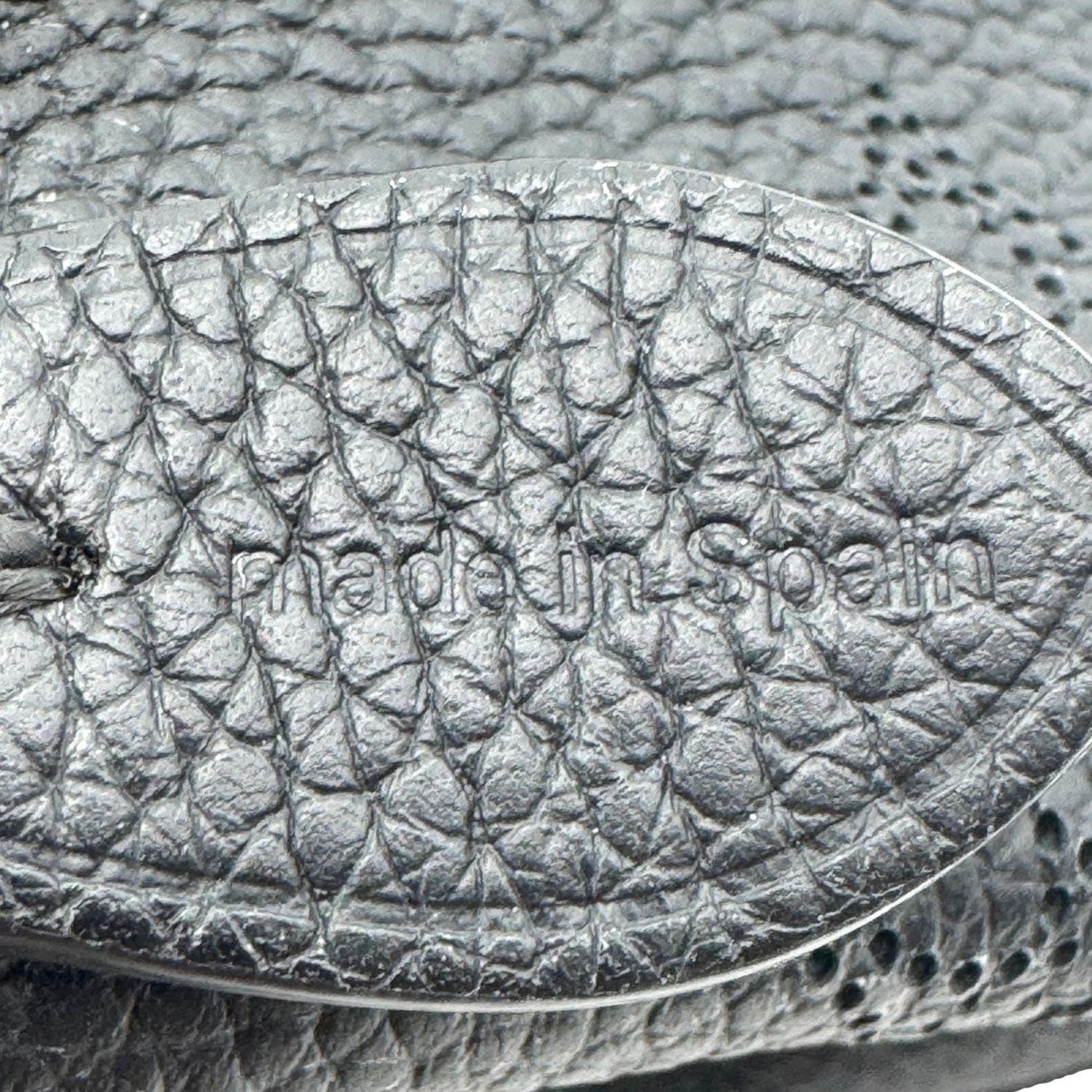 LOUIS VUITTON Bella Mahina Perforated Calf Leather Tote Shoulder Bag Black