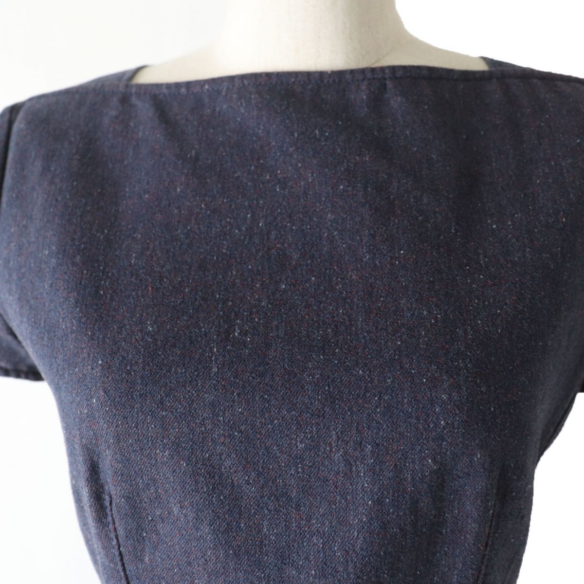 HERMES one piece Main: 100% cotton, Part: Leather, Lining: 100% cotton Purple type Women 34