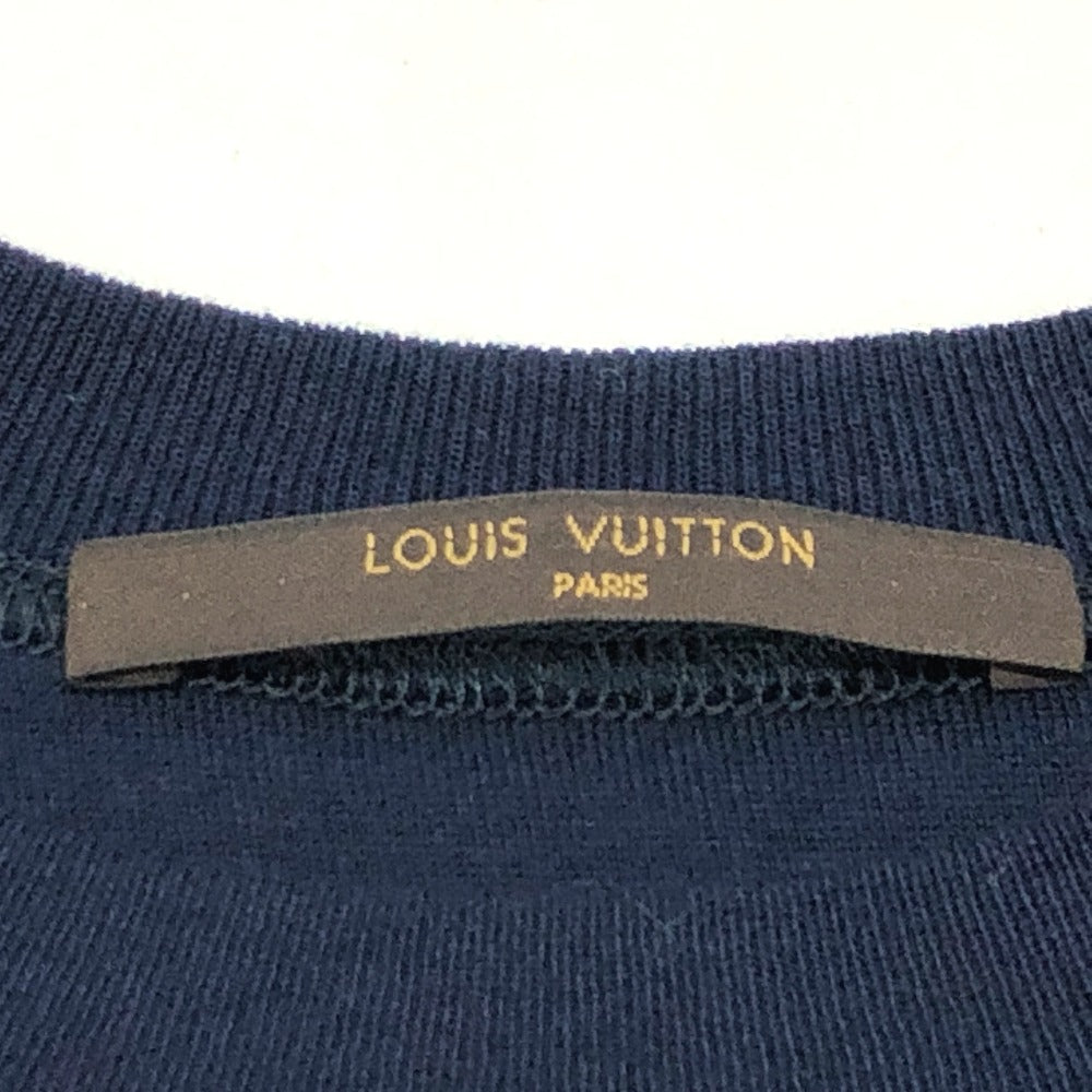 LOUIS VUITTON Short sleeve T-shirt cotton Navy Chapman tops mens S