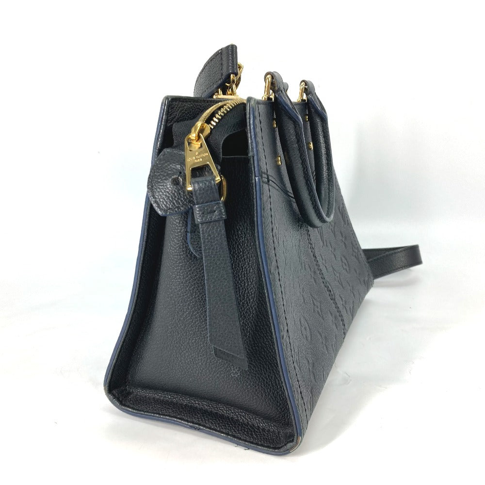 LOUIS VUITTON Handbag M54196 Monogram Ann Platt Leather Navy Monogram Ann Platt Three PM Women
