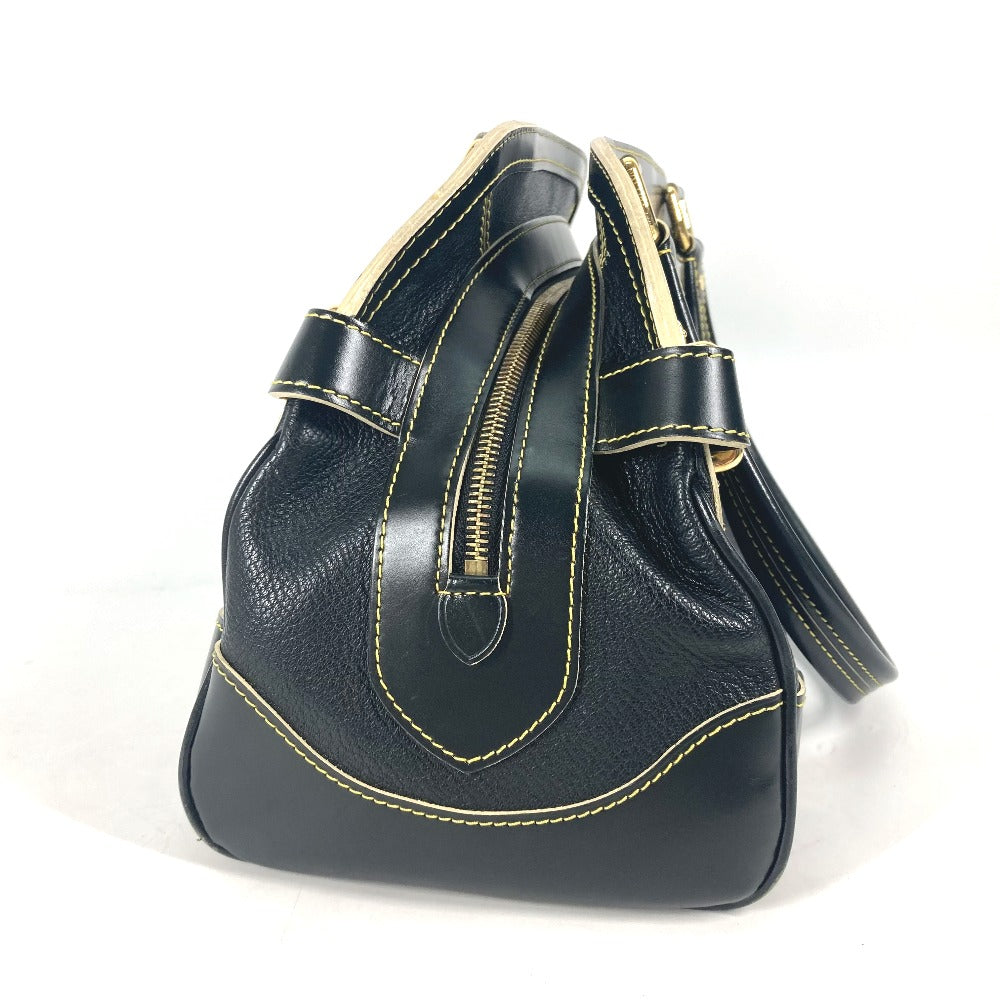 LOUIS VUITTON Handbag M95623 Suhari leather black Suhari studs Radiu Women