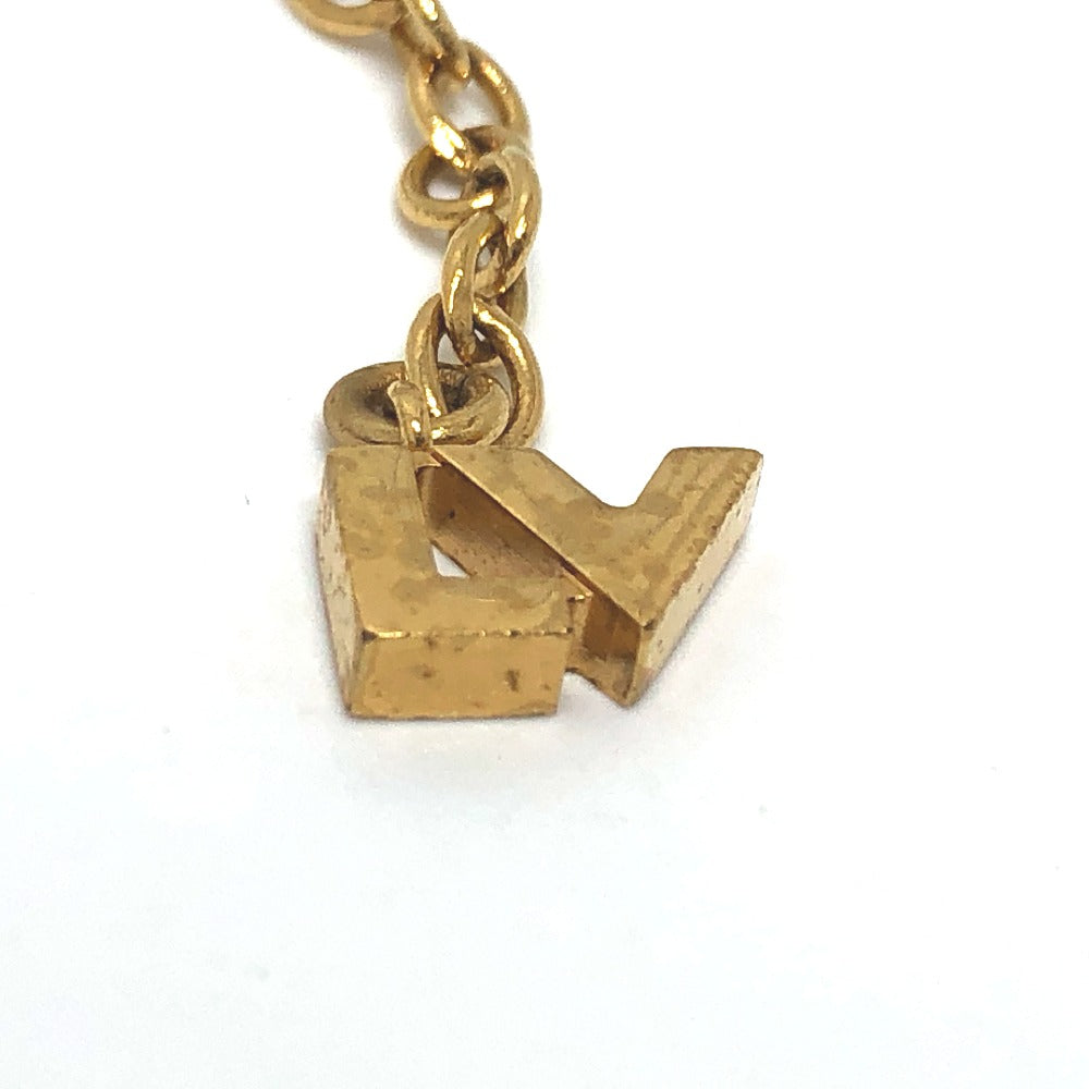 LOUIS VUITTON Necklace M67068 metal gold accessories rhinestones Pandantif Love Letters