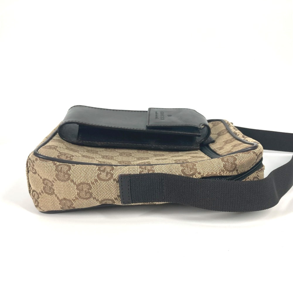 GUCCI Shoulder Bag 018 1619 Canvas / leather beige Pochette GG Women