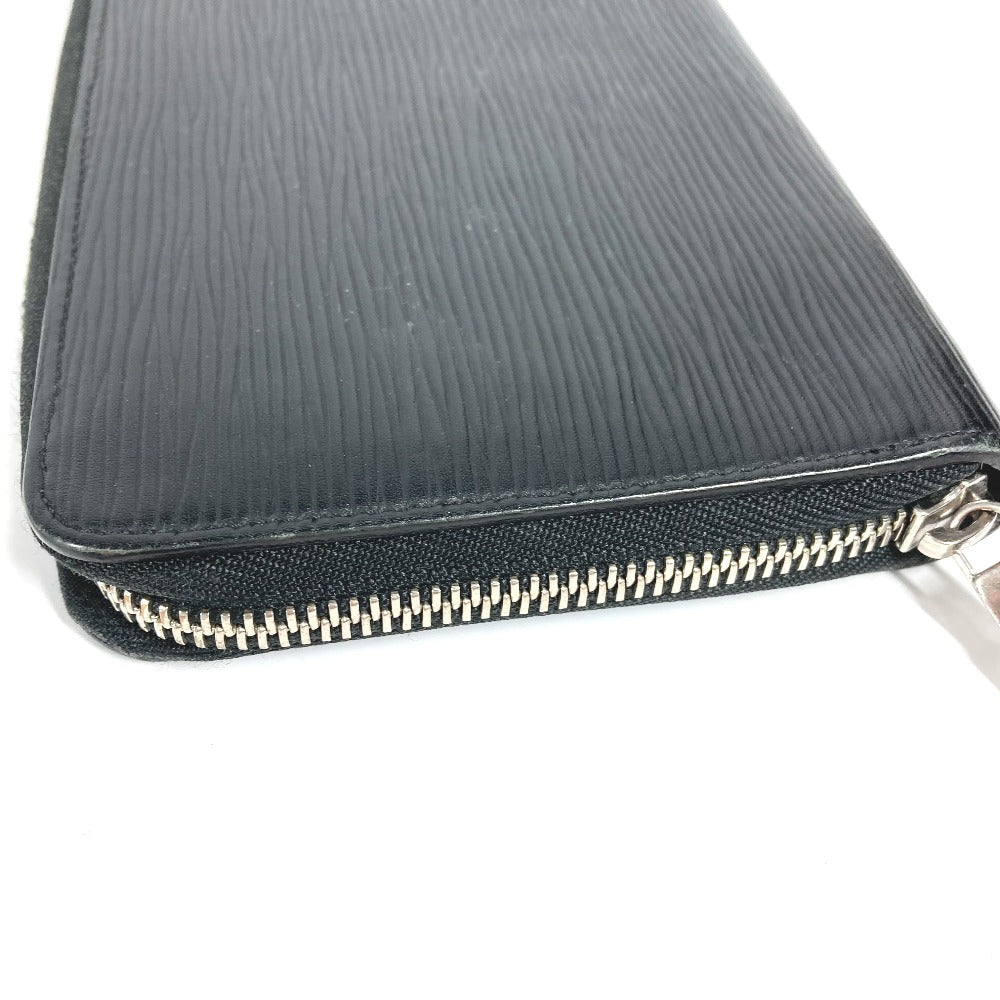 LOUIS VUITTON Long Wallet Purse M62643 Epi Leather black Epi Zippy Organizer NM mens