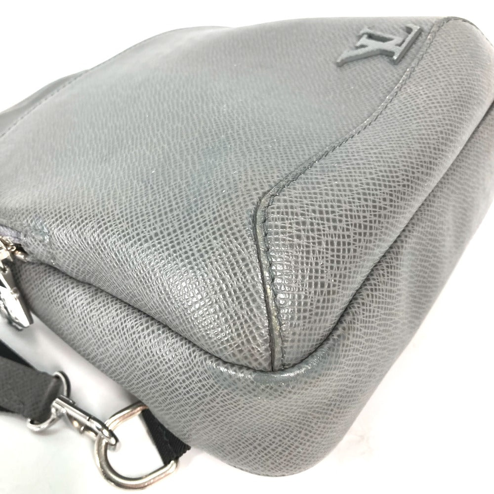 LOUIS VUITTON Sling bag M30951 Taiga Leather gray Taiga Avenue Sling Bag mens