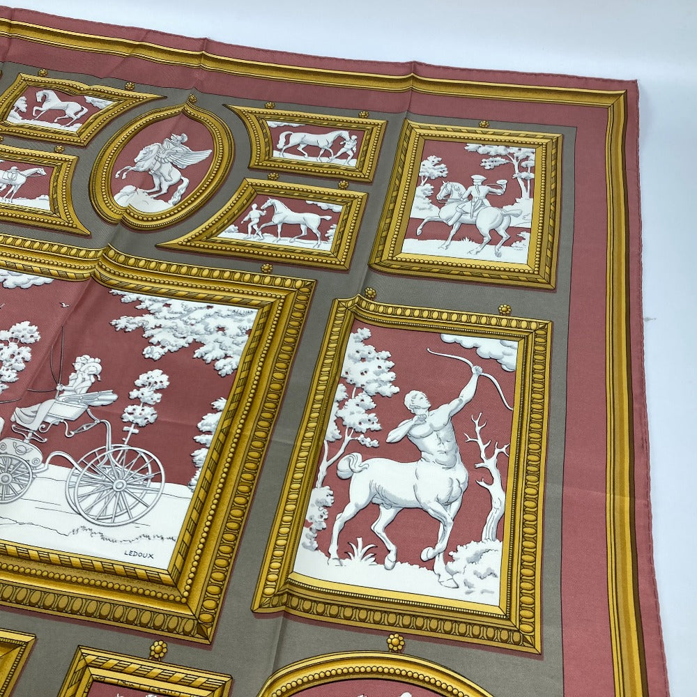 HERMES scarf silk pink Wedgwood WEDGWOOD Women