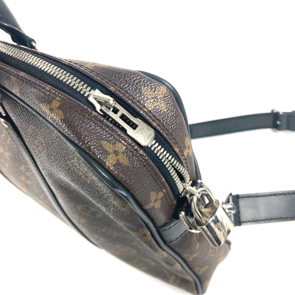 LOUIS VUITTON Business bag M52005 Monogram macacer canvas Brown Monogram macacer Porto Document Voyage PDV PM mens
