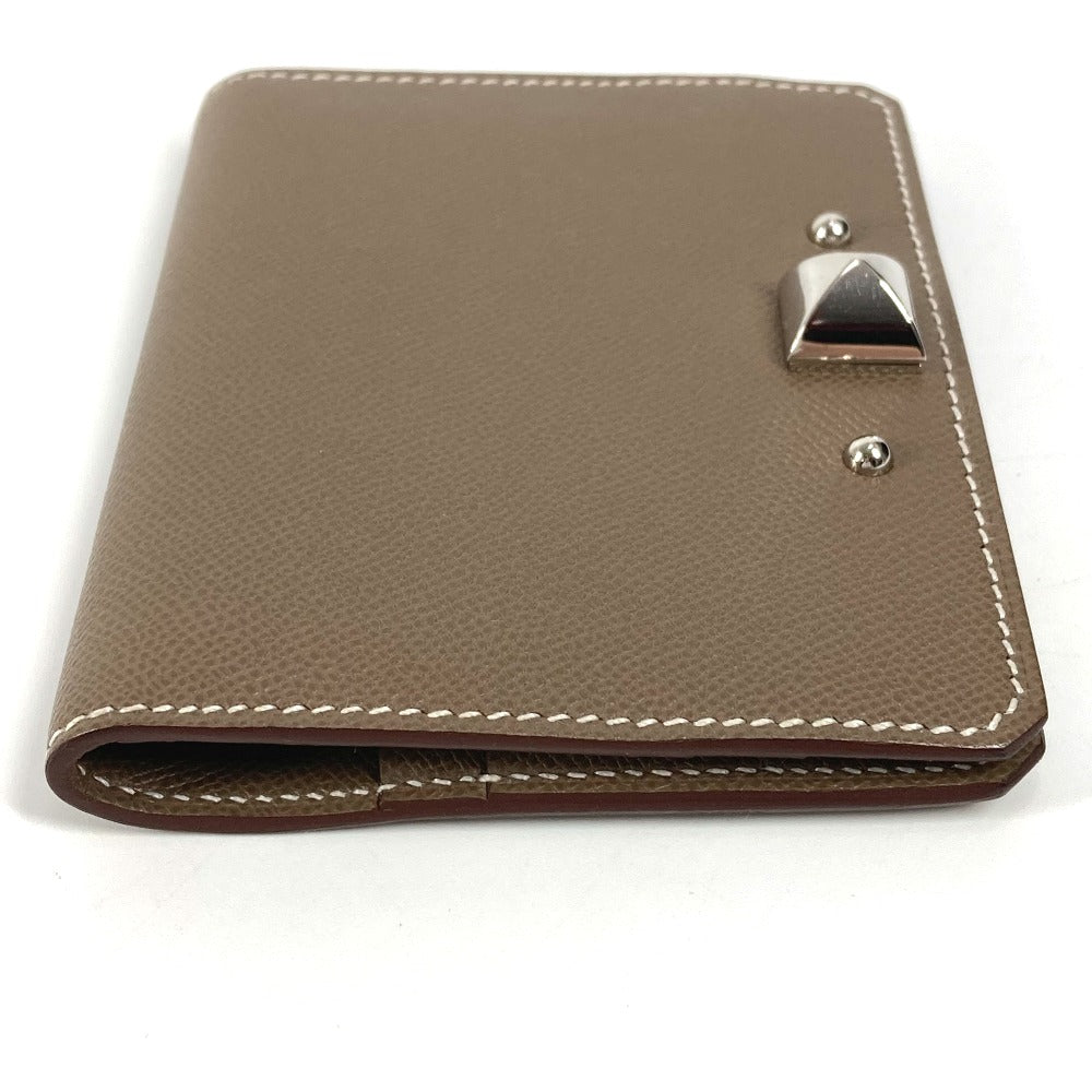 HERMES Card Case leather gray Medor Card Holder unisex(Unisex)