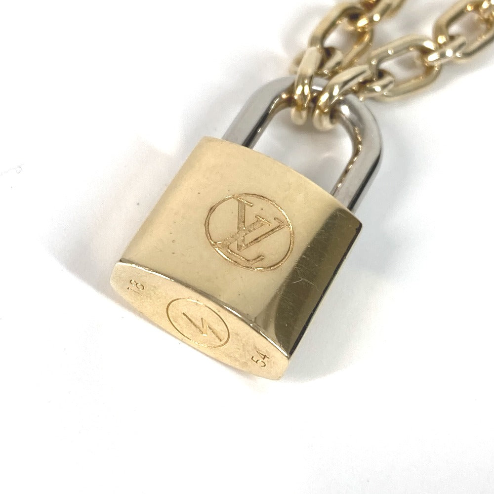LOUIS VUITTON Necklace M62858 metal gold Lock Me Padlock Necklace mens