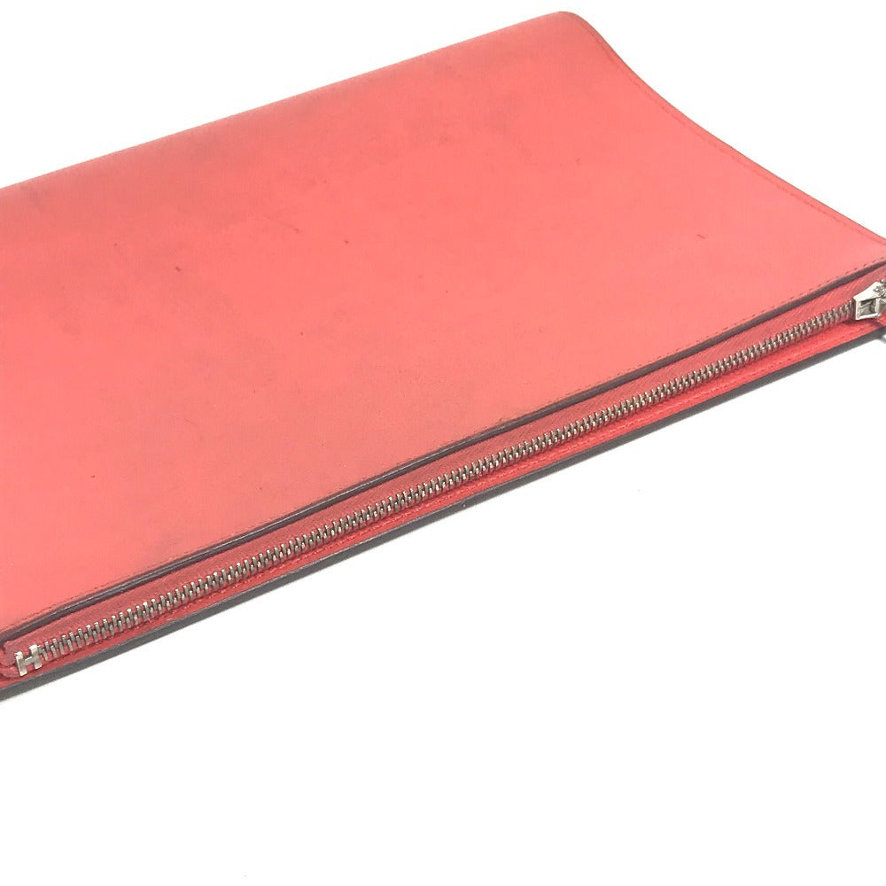 HERMES Note cover leather Orange Stationery Notepad "EA Zip" A5