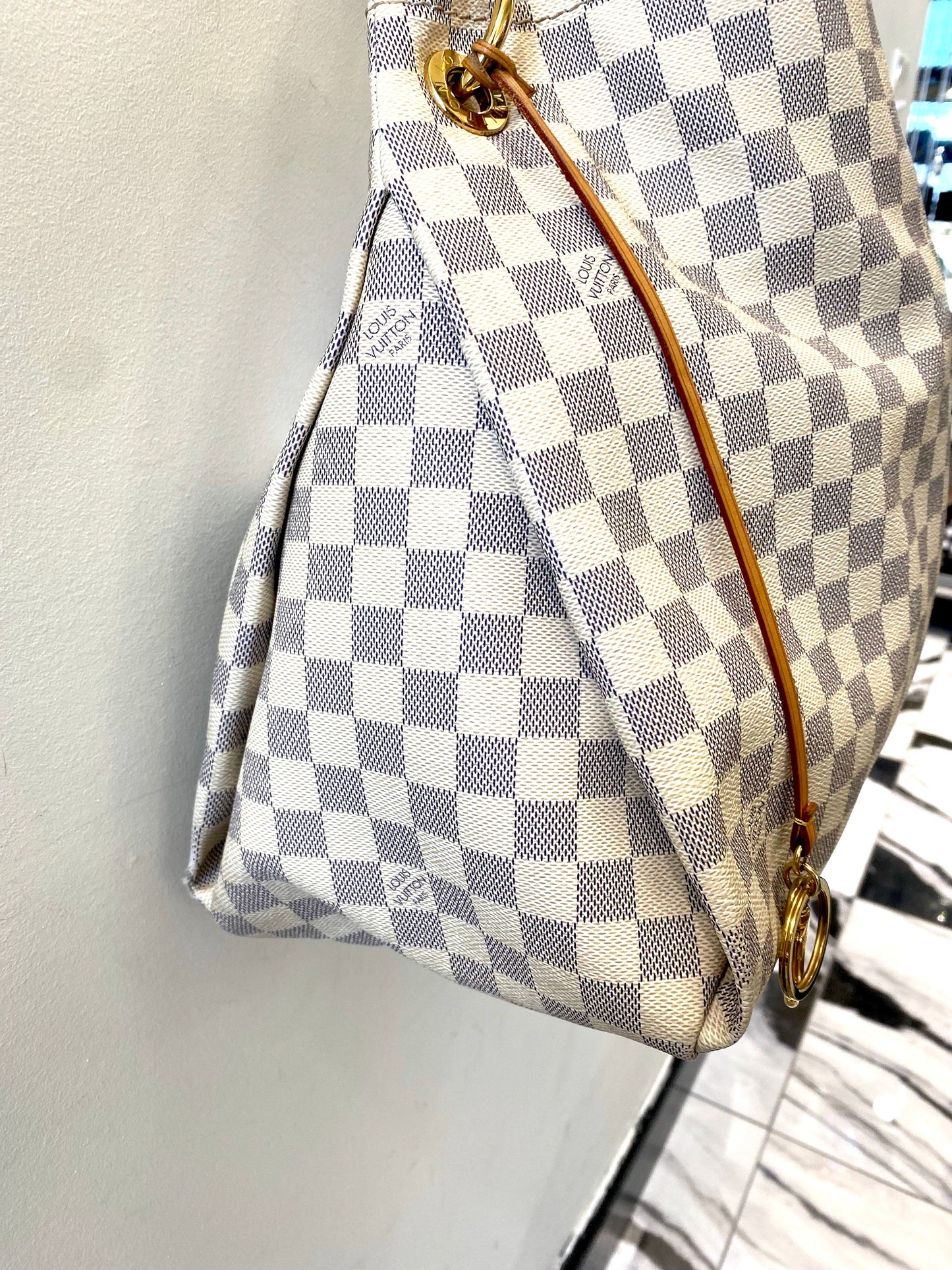 LOUIS VUITTON DAMIER AZUR ARTSY MM BAG