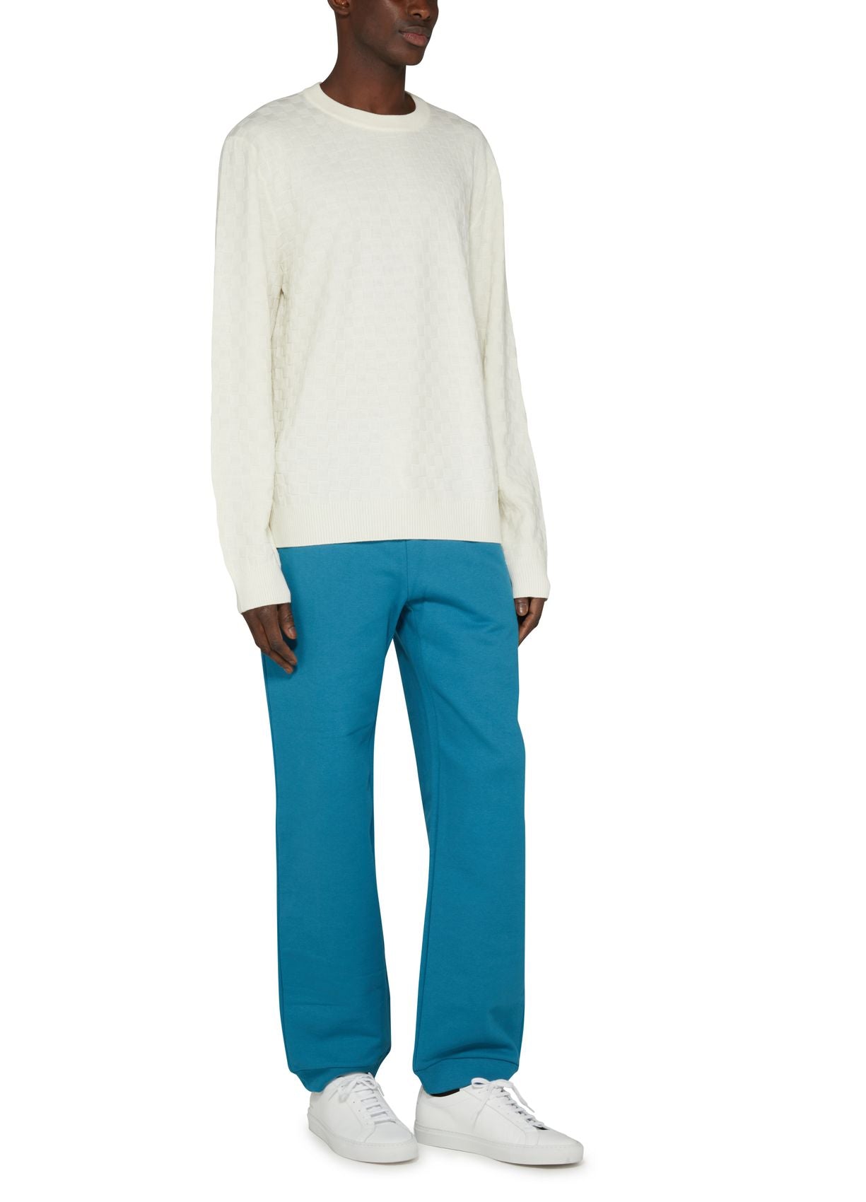 LOUIS VUITTON EMBROIDERED PIN LOGO SWEATPANTS