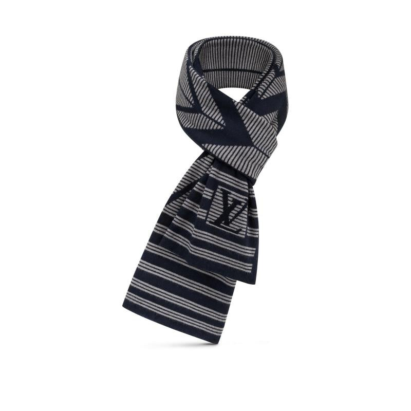 LOUIS VUITTON KARAKOSTRIP WOOL CASHMERE LV SCARF