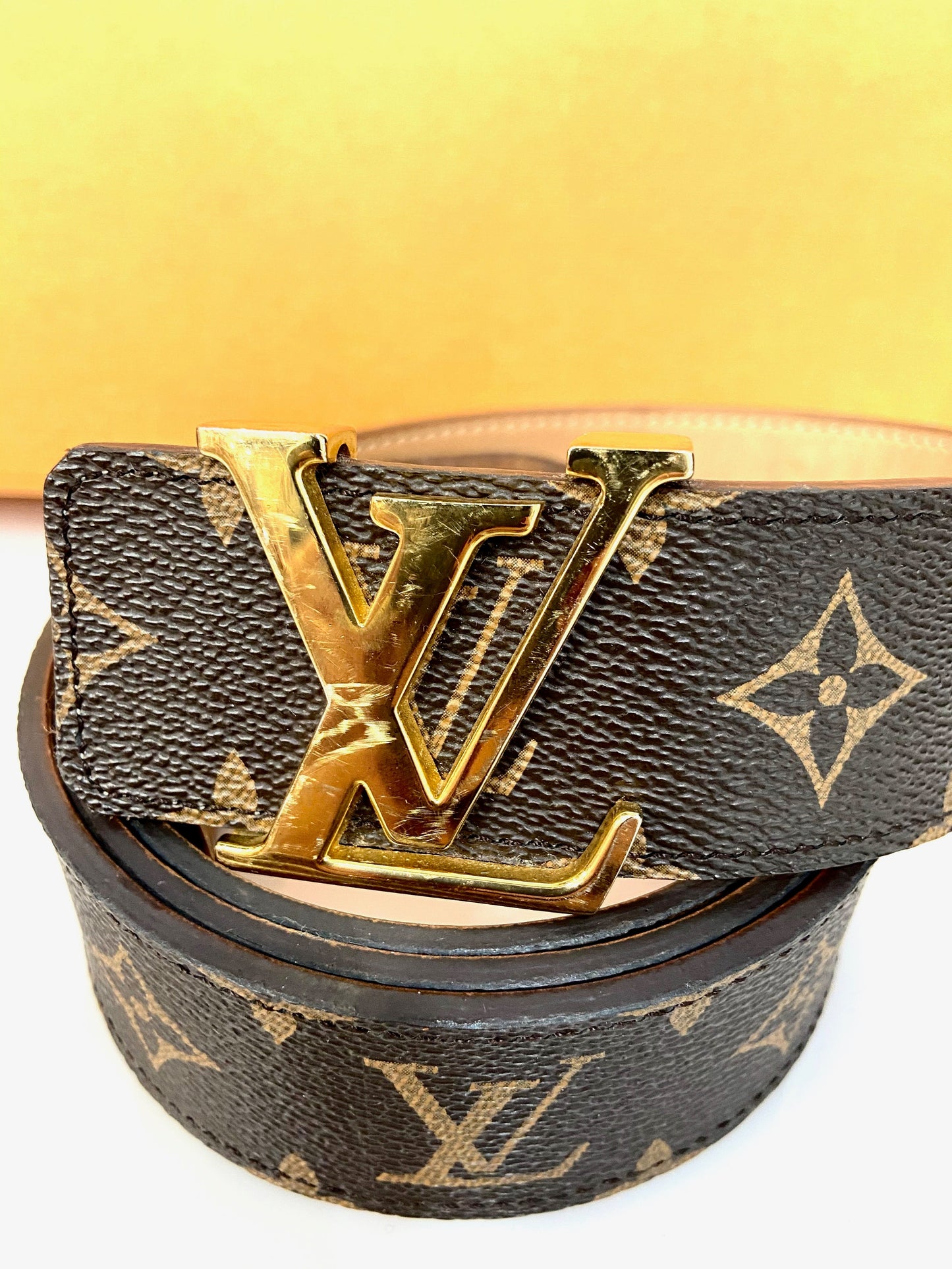 LOUIS VUITTON 40MM MONOGRAM LV BUCKLE BELT
