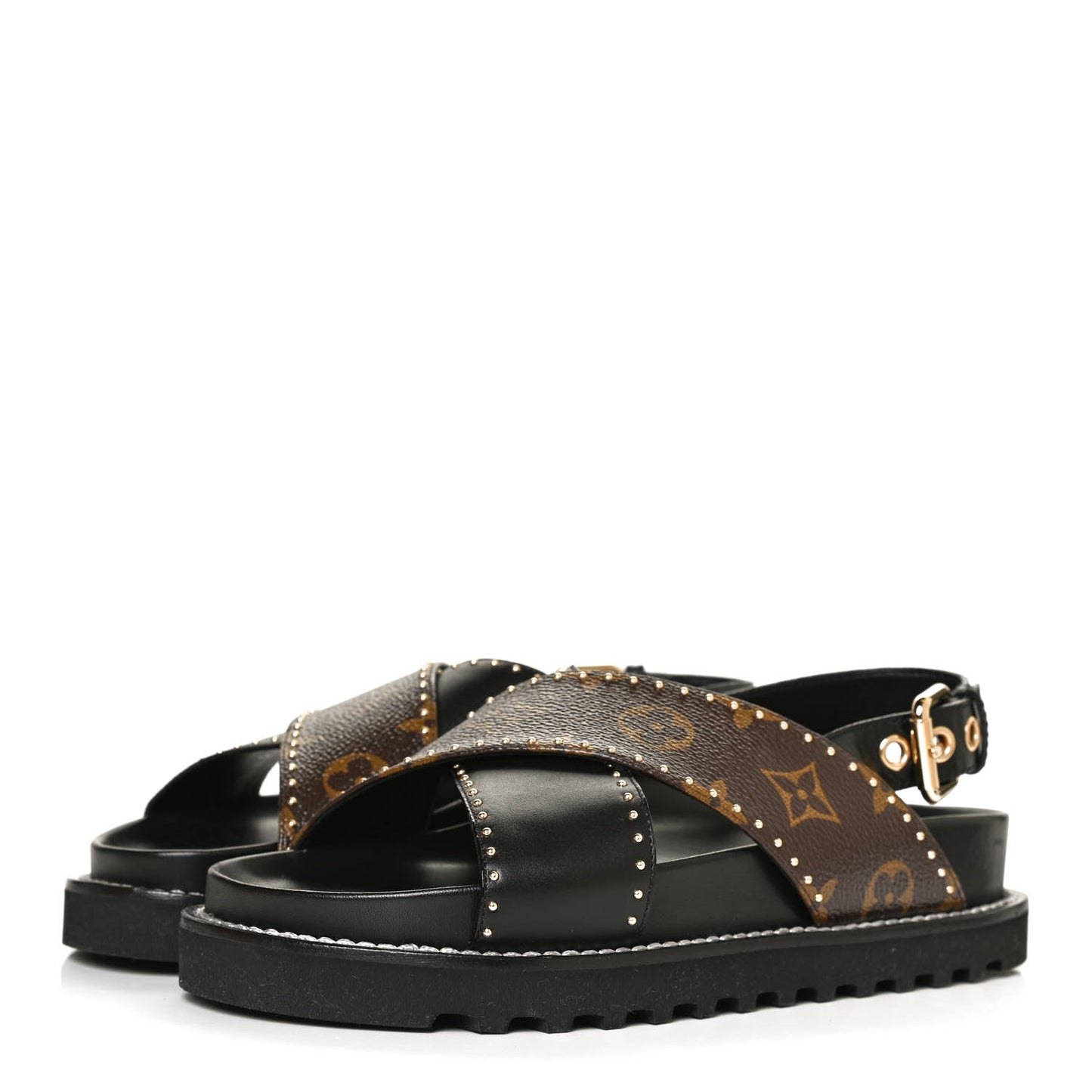 LOUIS VUITTON MONOGRAM PASEO FLAT COMFORT SANDALS