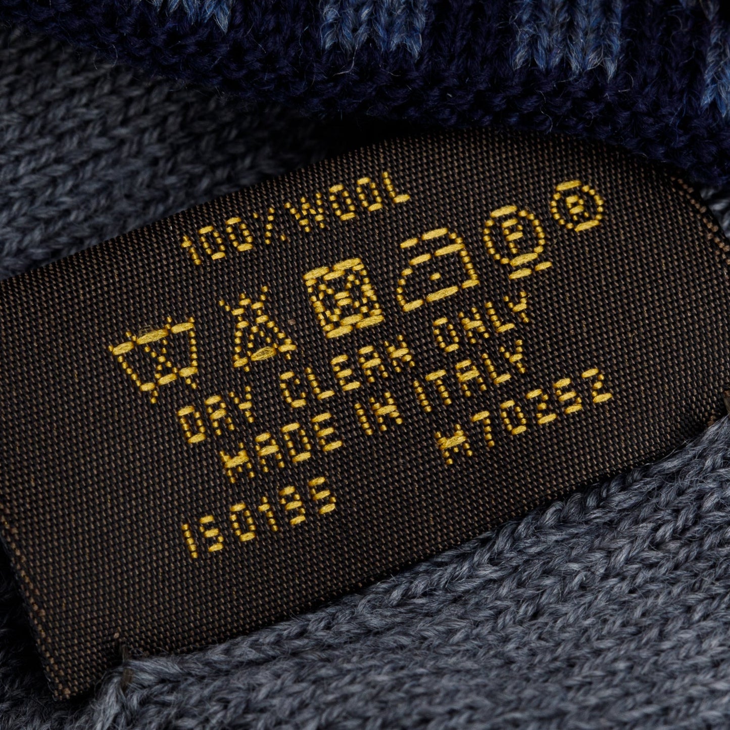 Louis Vuitton Grey/Navy Micro Damier Ebene Wool Beanie