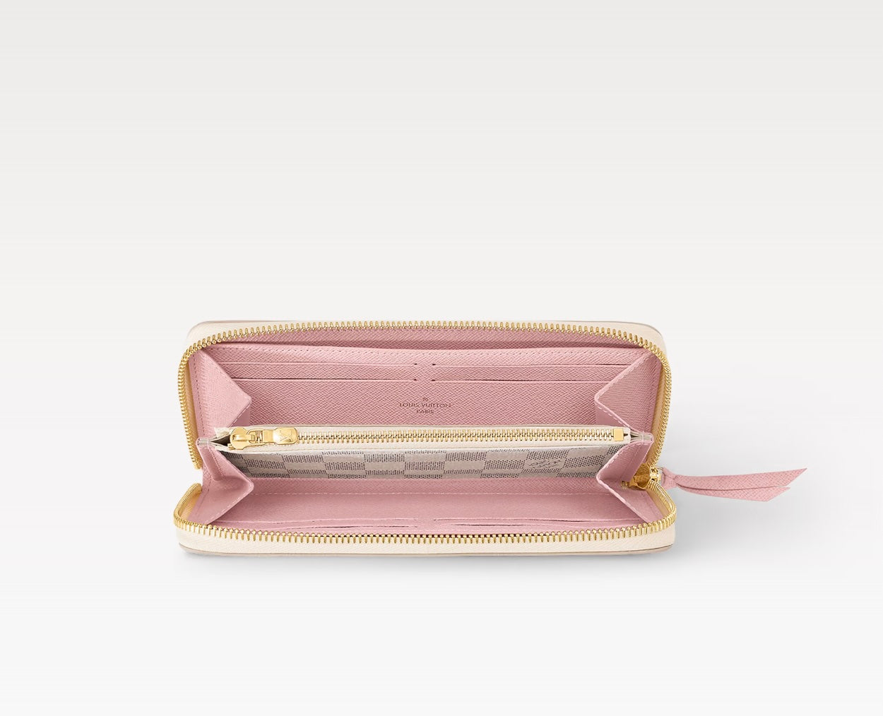 LOUIS VUITTON DAMIER AZUR CLÃMENCE WALLET â ROSE BALLERINE