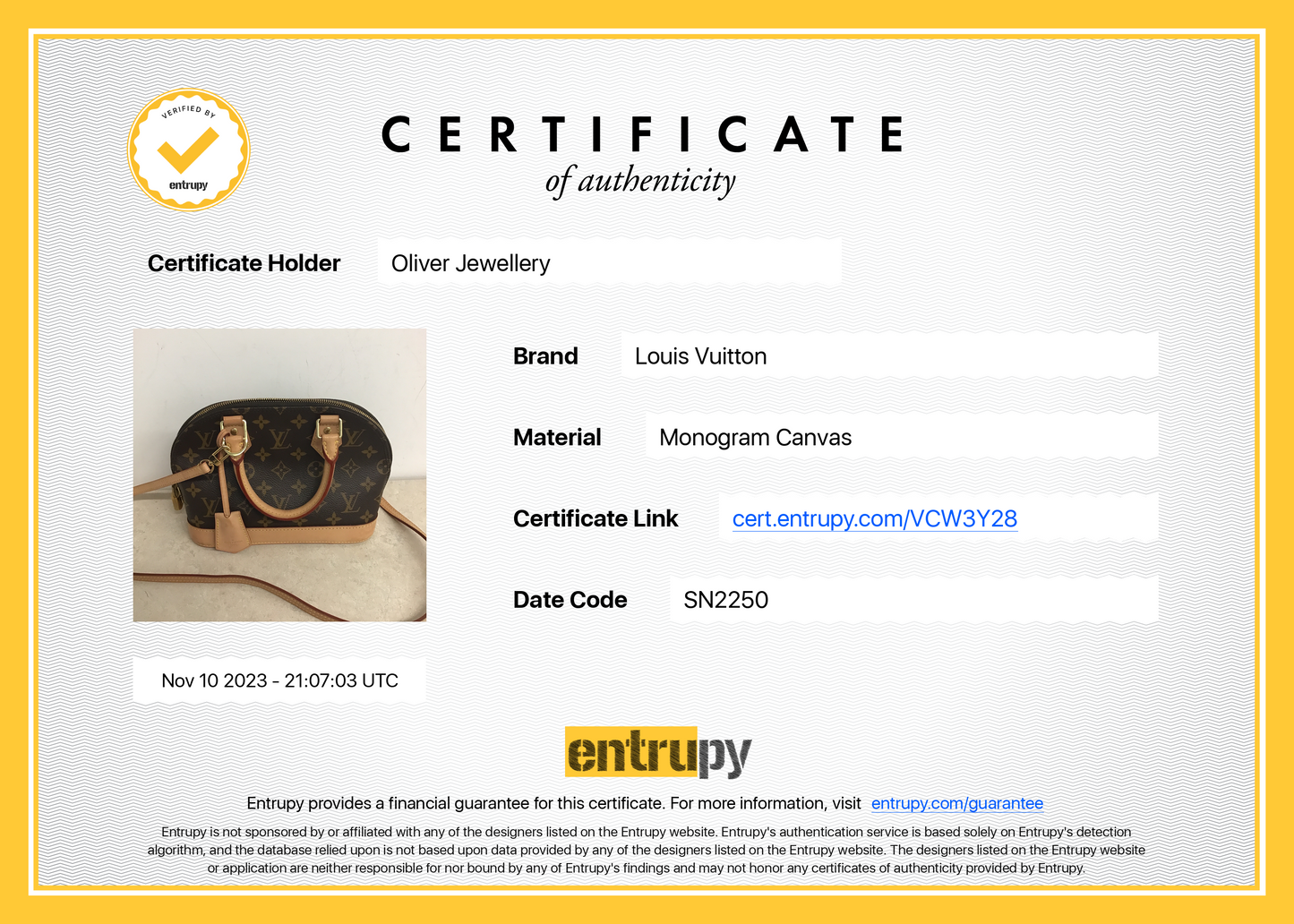 Louis Vuitton 2020 Monogram Alma BB