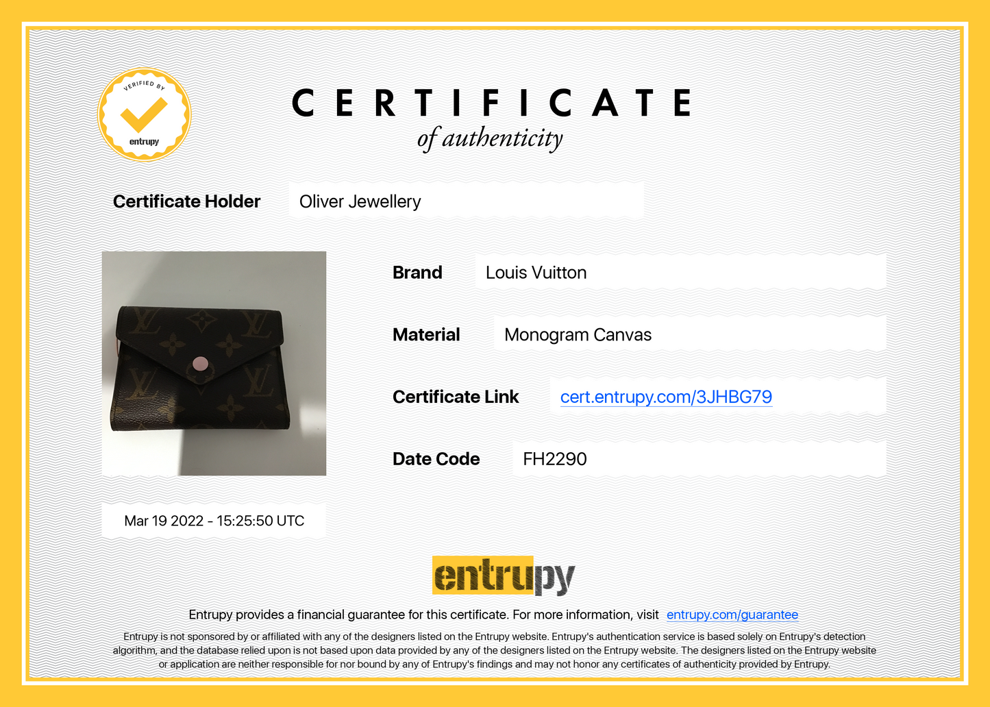 Louis Vuitton 2020 Monogram Victorine Wallet