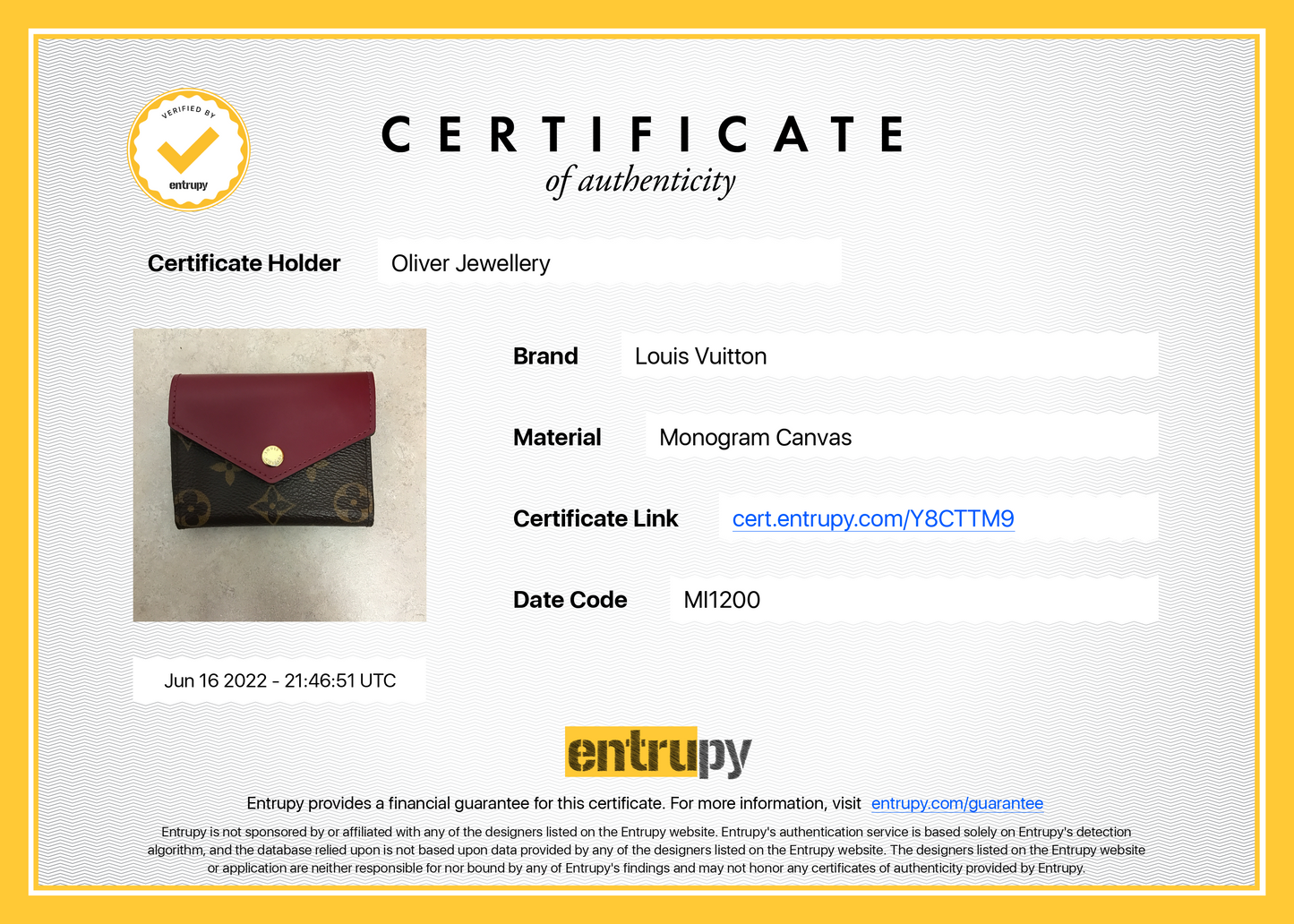 Louis Vuitton 2020 Monogram Zoe Wallet