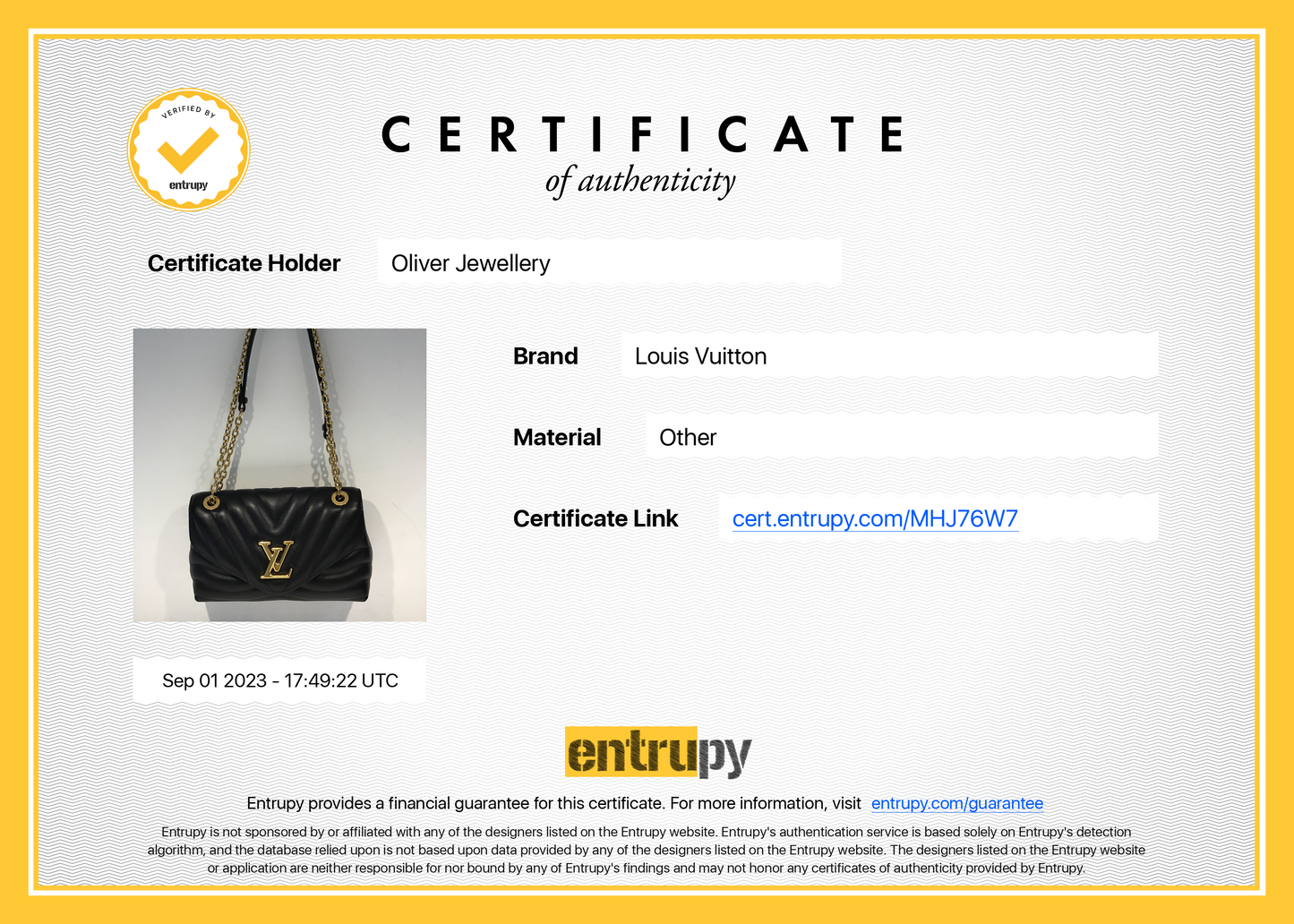 Louis Vuitton 2021 Black Cowhide Leather New Wave Chain Bag MM