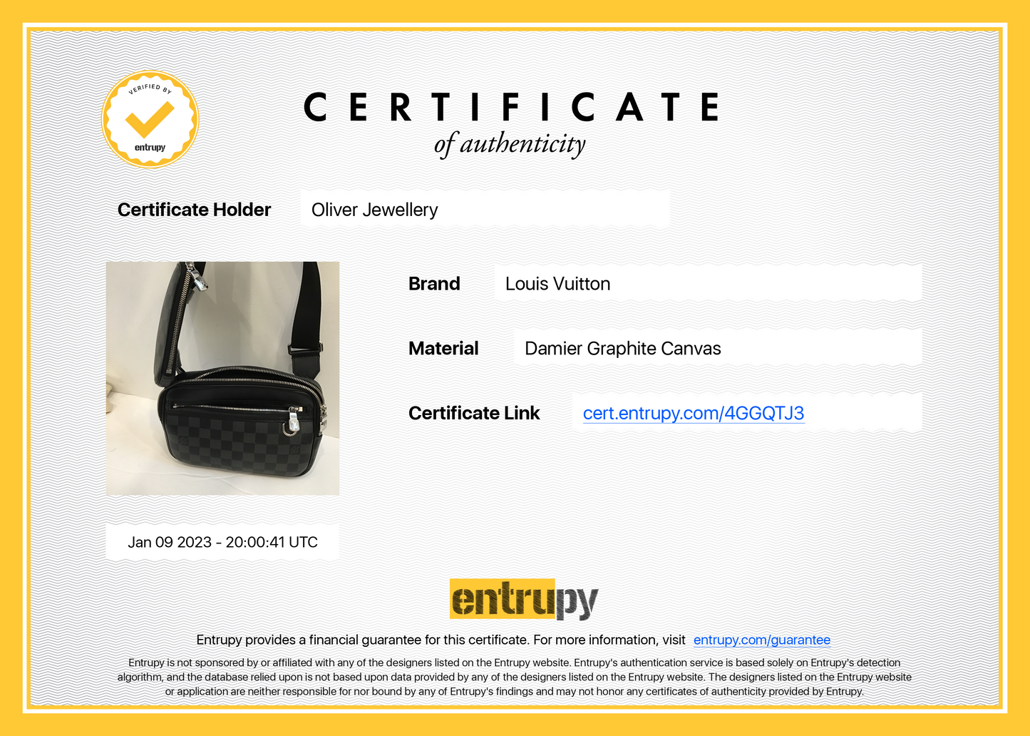 Louis Vuitton 2021 Damier Graphite Scott Messenger Bag