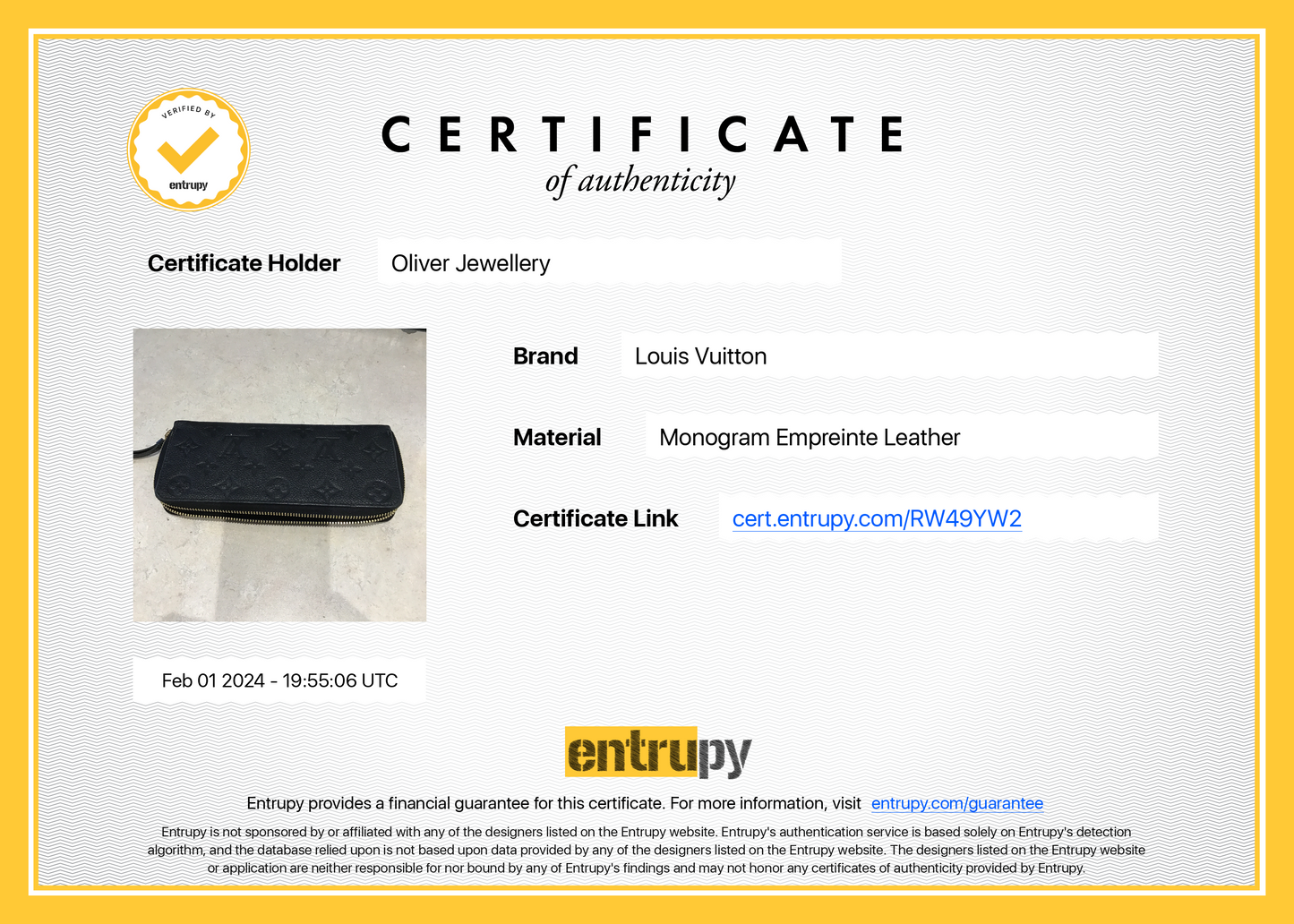 Louis Vuitton 2022 Black Monogram Empreinte Clemence Wallet