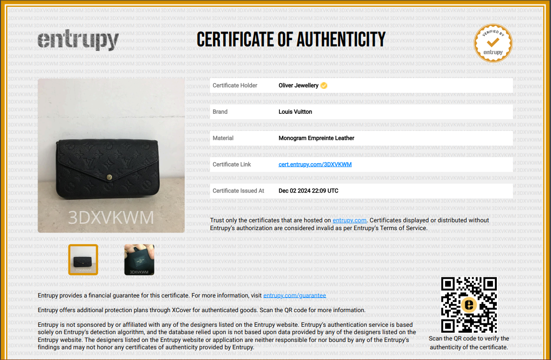 Louis Vuitton 2022 Black Monogram Empreinte Leather Felicie Pochette