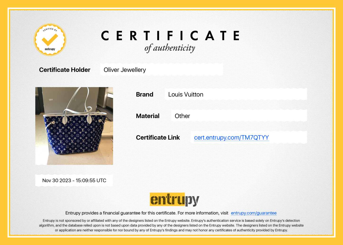 Louis Vuitton 2022 Blue Monogram Velvet Neverfull MM