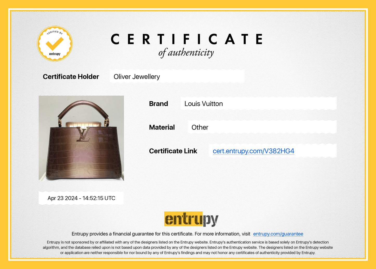 Louis Vuitton 2022 Brown/ Gold Alligator Ombre Capucines BB