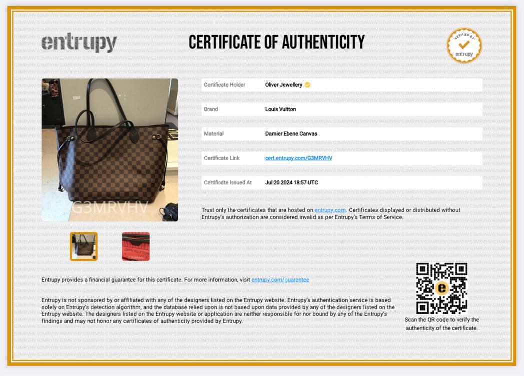 Louis Vuitton 2022 Damier Ebene Neverfull MM