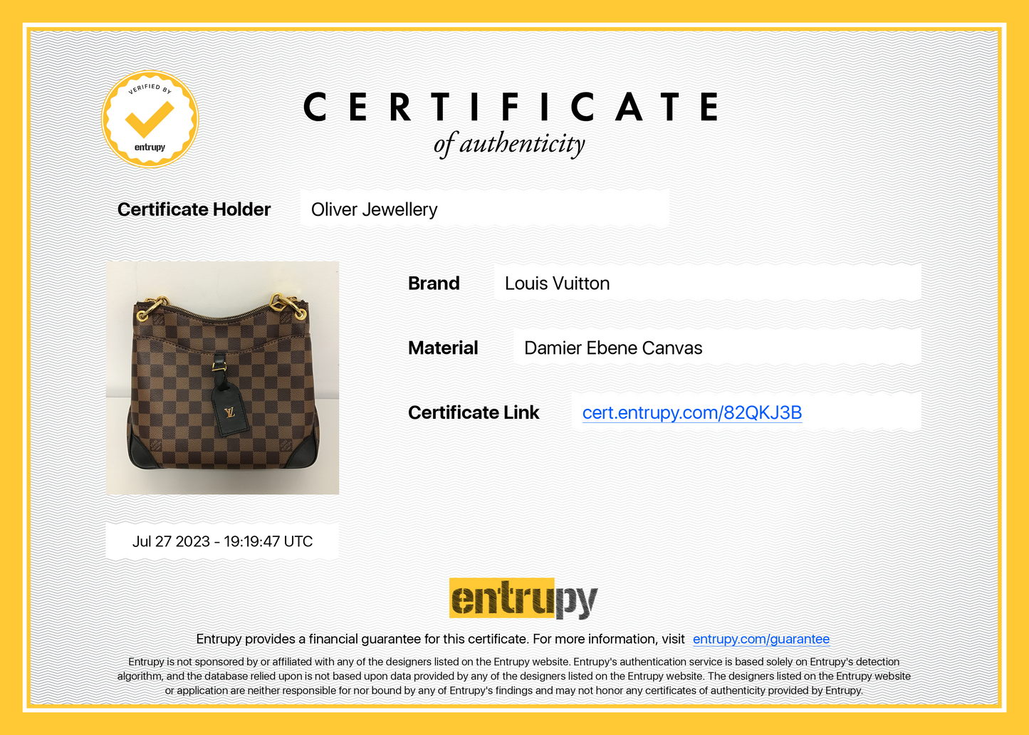 Louis Vuitton 2022 Damier Ebene Odeon PM Bag