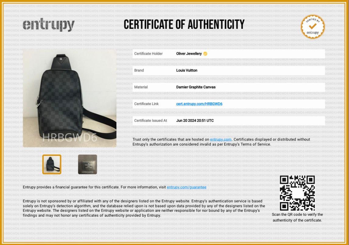 Louis Vuitton 2022 Damier Graphite Avenue Sling Bag