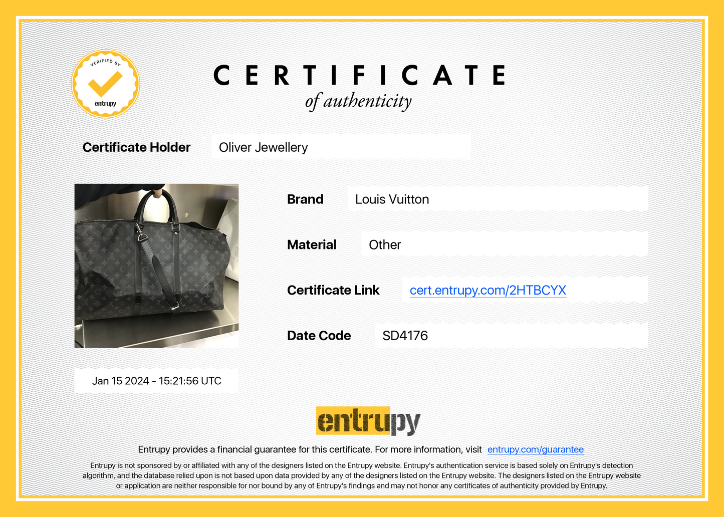 Louis Vuitton 2022 Monogram Eclipse Keepall Bandouliere 55