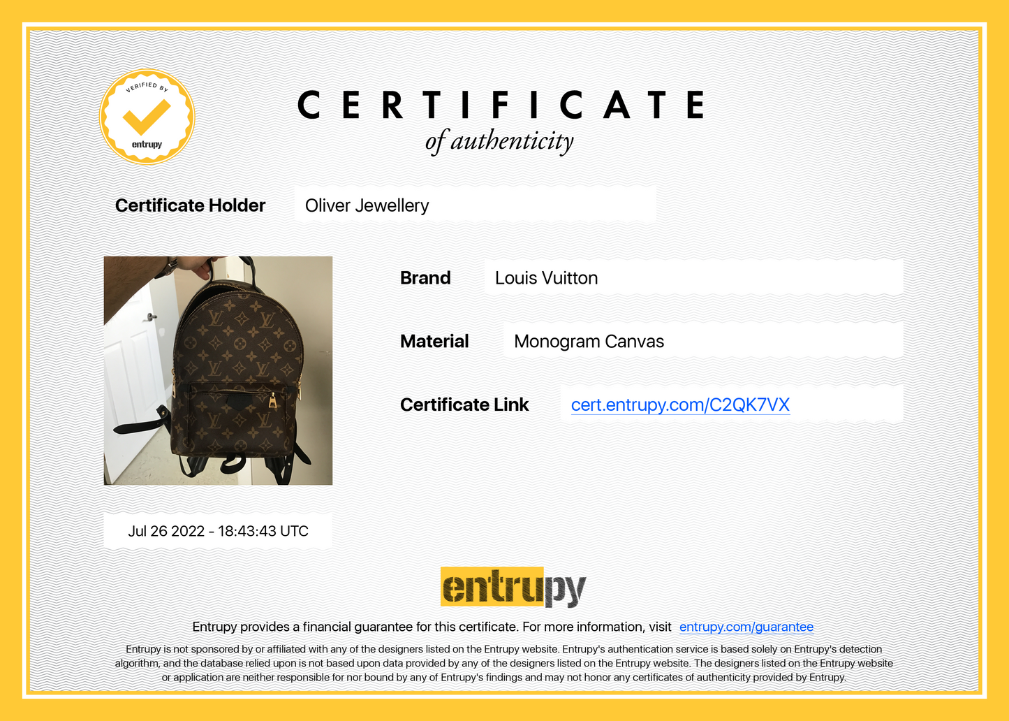 Louis Vuitton 2022 Monogram Palm Springs Backpack PM