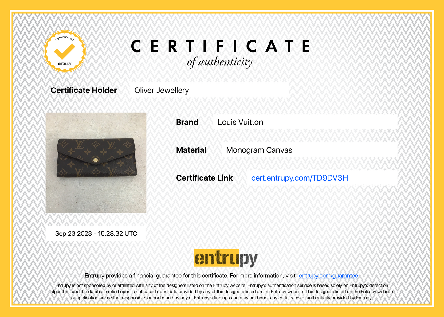 Louis Vuitton 2022 Monogram Sarah Wallet