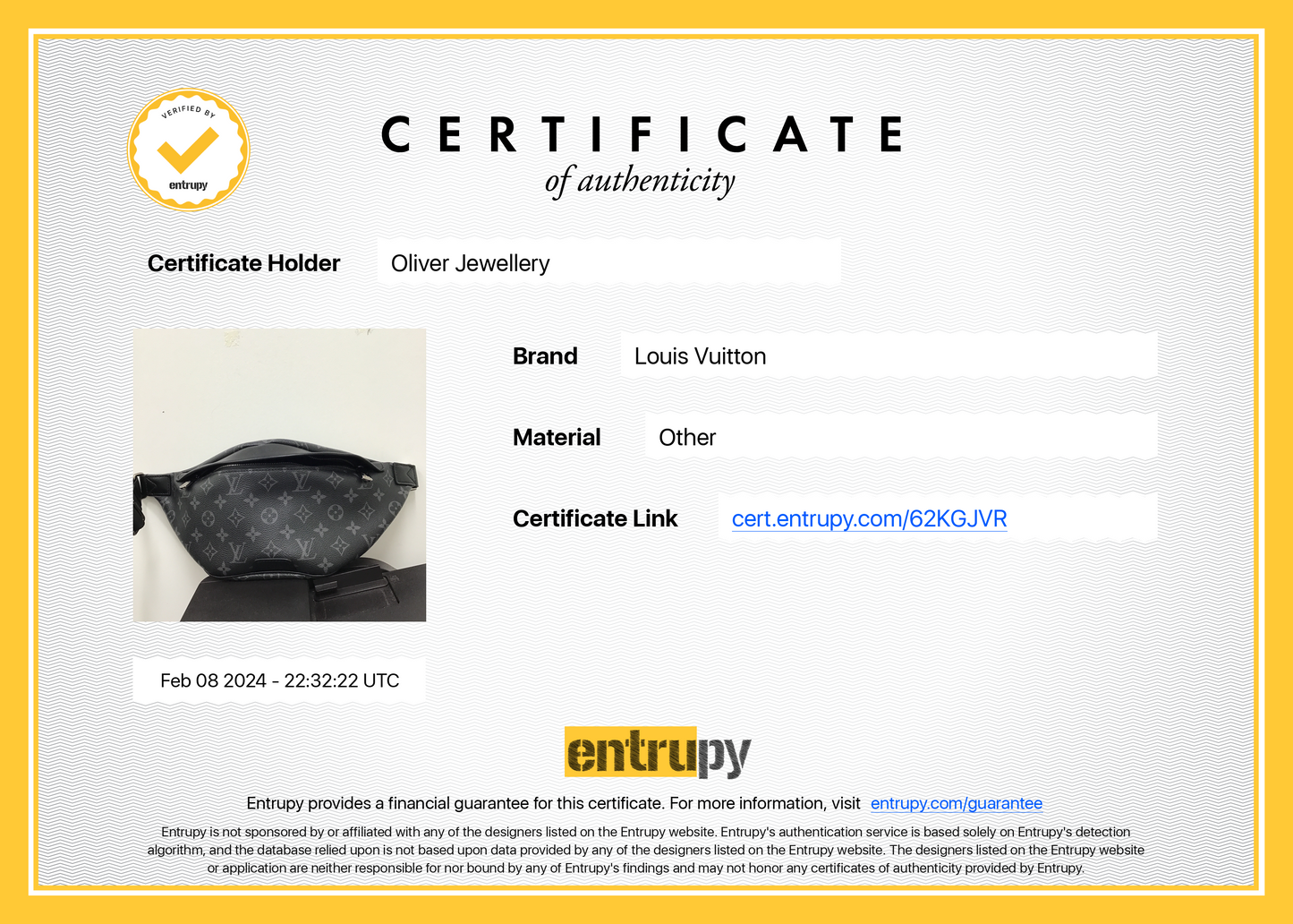 Louis Vuitton 2023 Black Monogram Eclipse Discovery Bumbag PM