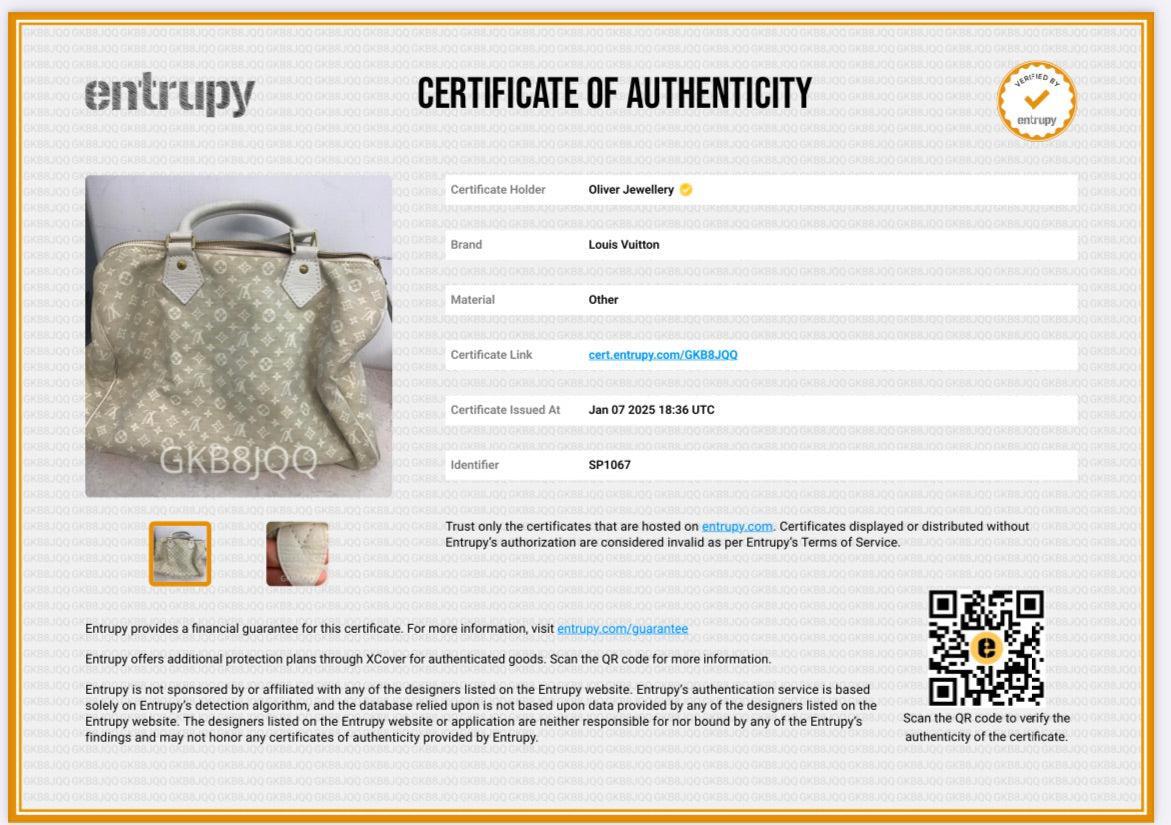 Louis Vuitton Beige Monogram Mini Lin Speedy 30