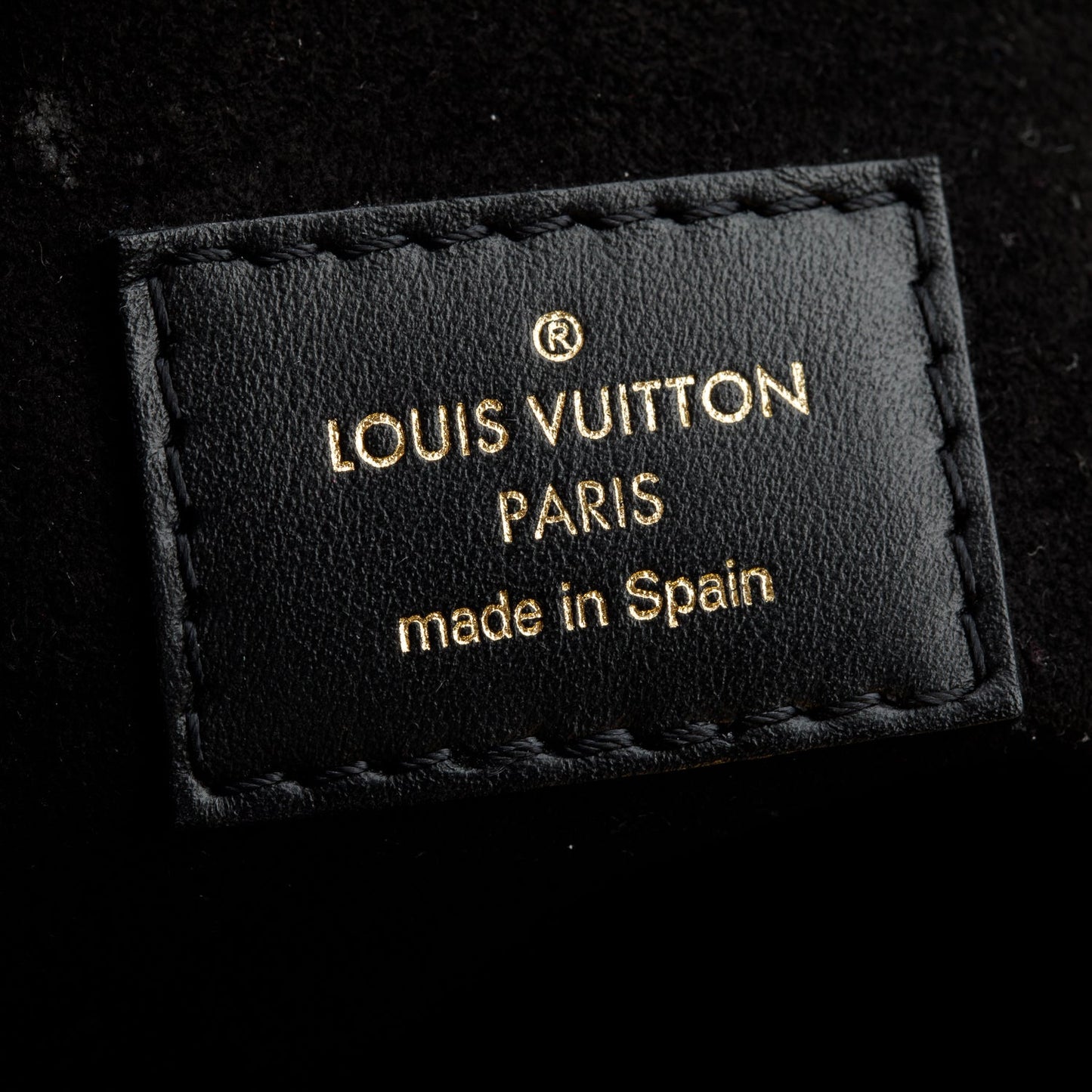 Louis Vuitton Black Calf Leather On My Side PM Tote