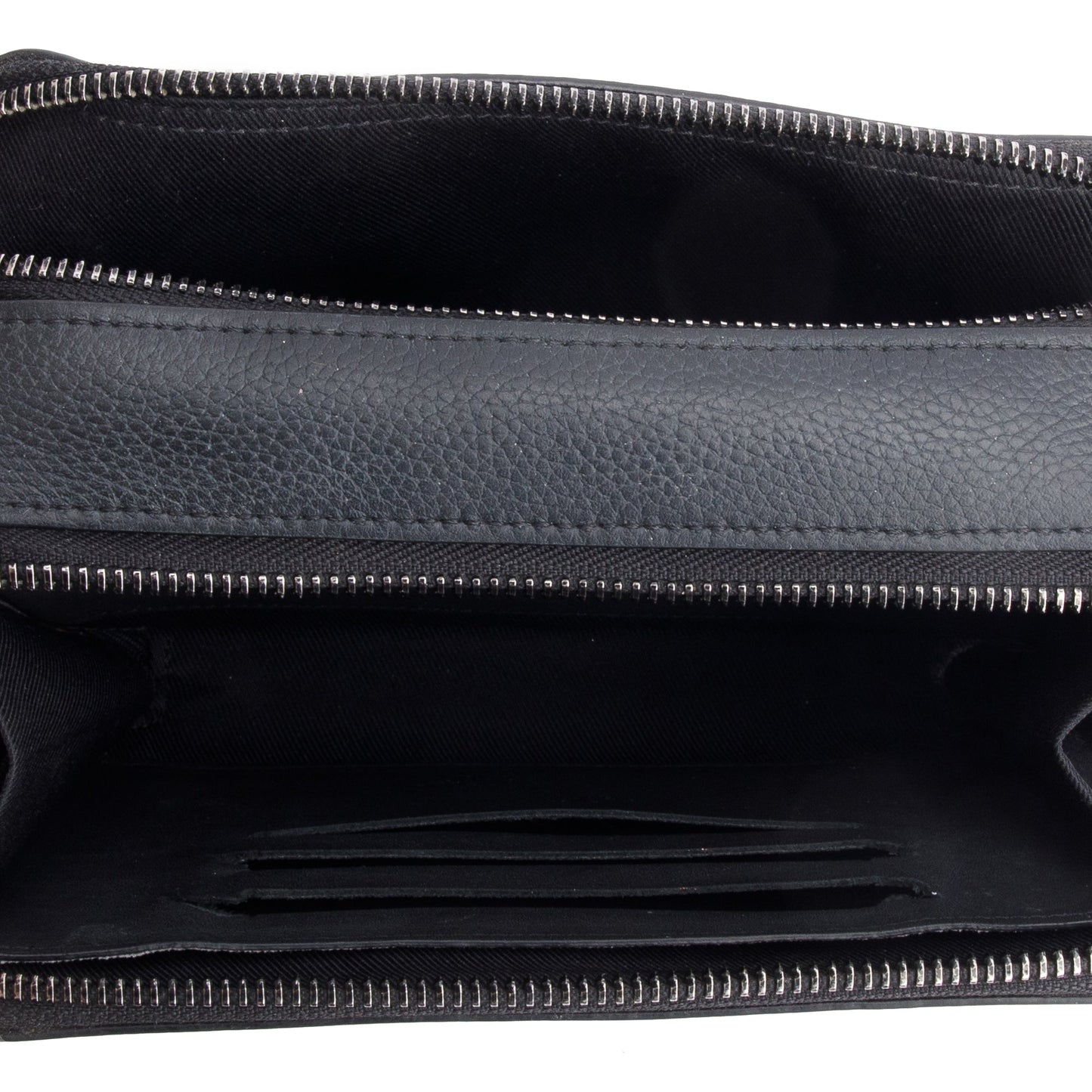 Louis Vuitton Black Calfskin Leather Alpha Wearable Wallet Crossbody